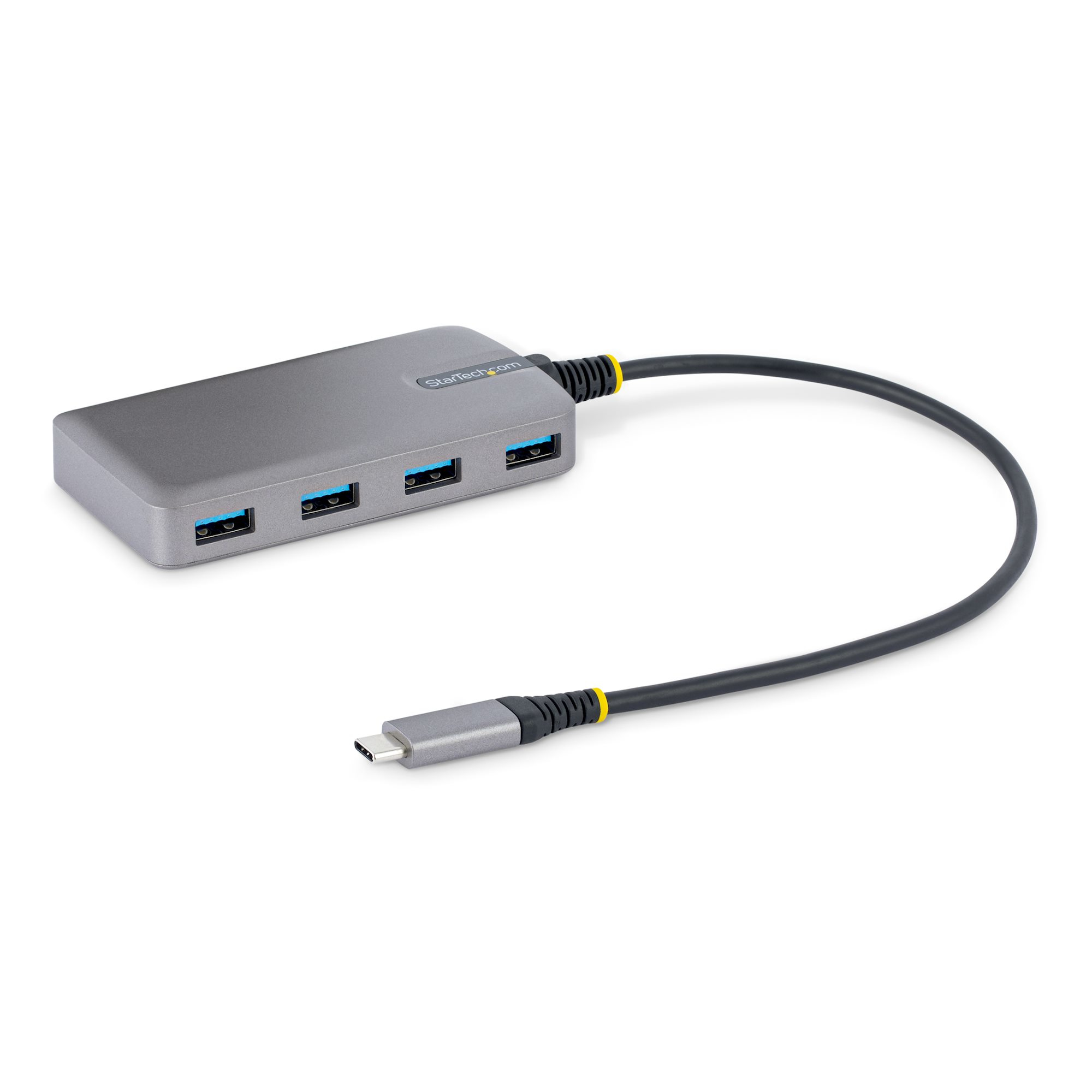 StarTech.com 5G4AB-USB-C-HUB interface hub USB 3.2 Gen 1 (3.1 Gen 1) Type-C 5000 Mbit/s Grå