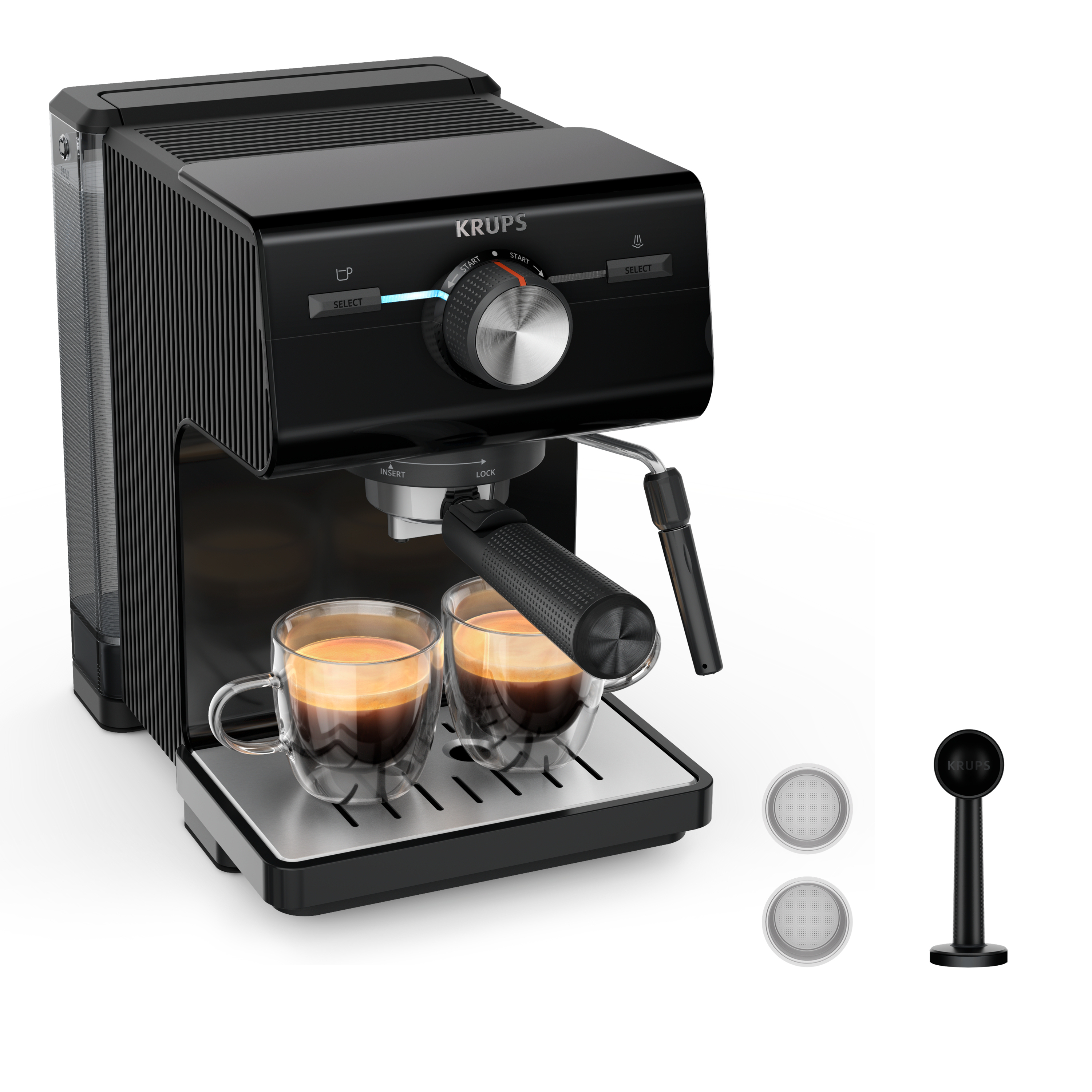 Krups Authentic XP381810 kaffemaskine Semi-auto Espressomaskine 2 L