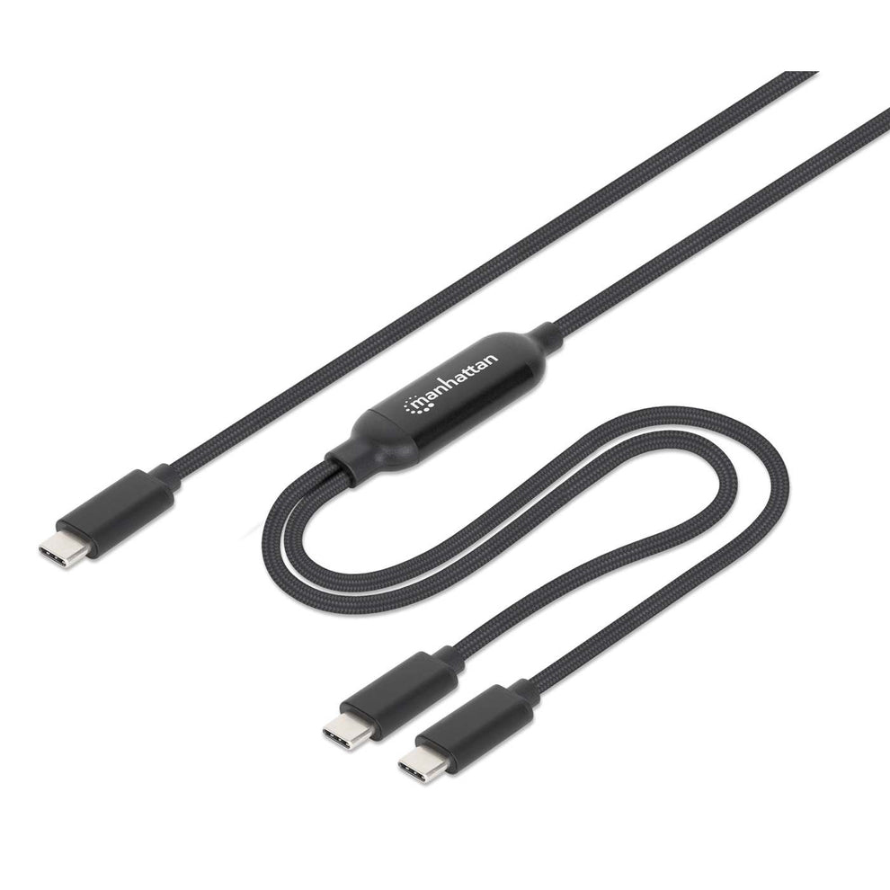 Manhattan 355810 USB-kabel 2 m USB C 2 x USB C 100 W Sort