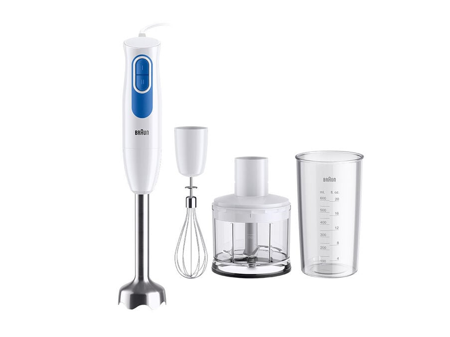 Braun MultiQuick 2 MQ20236MWH 0,5 L Nedsænkning blender 600 W Blå, Hvid