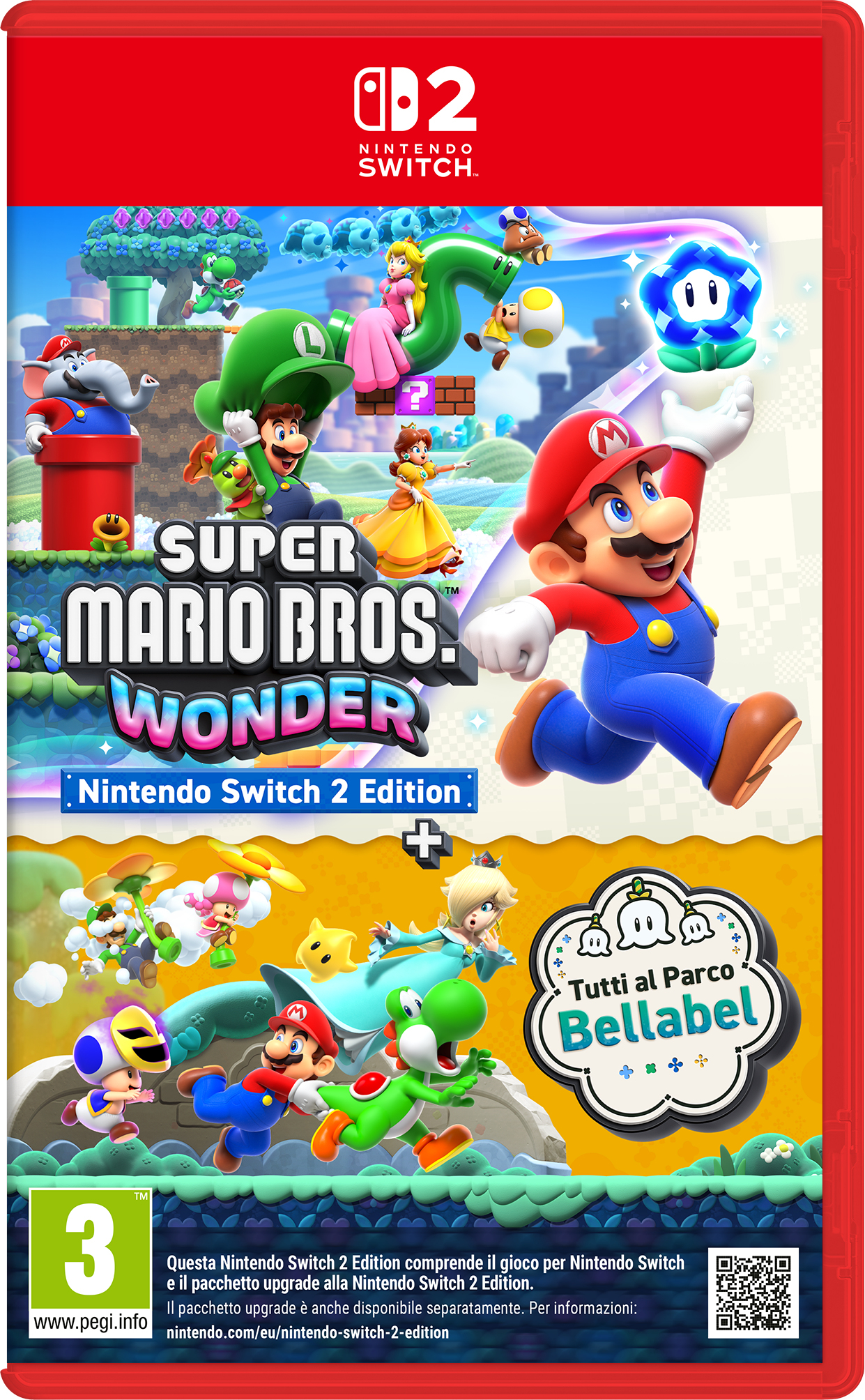 Nintendo Super Mario Bros. Wonder Nintendo Switch 2 Edition Japansk, Engelsk, Fransk, Italiensk, Spansk, Koreansk, Hollandsk, Portugisisk, Russisk, Forenklet kinesisk, Traditionelt kinesisk, POR-BRA, Polsk, Thai Nintendo Switch 2