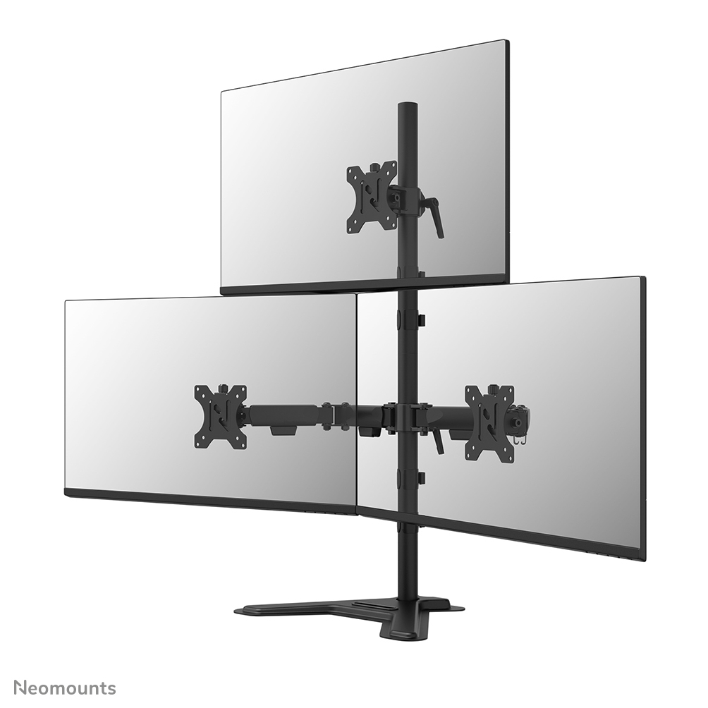 Neomounts DS45-600BL2-1 skærmbeslag og -stativer 81,3 cm (32") Skrivebord Sort