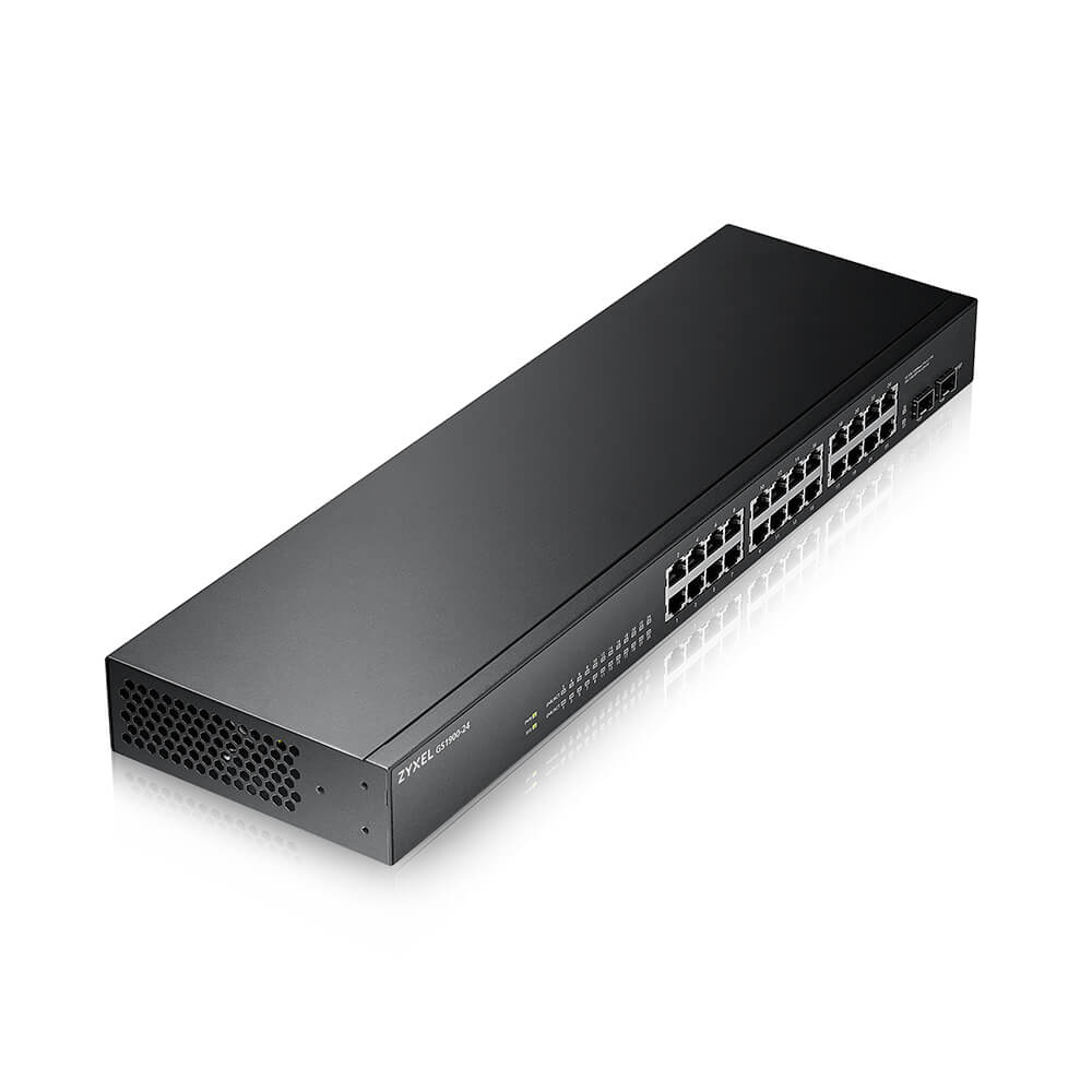 Zyxel GS-1900-24 v2 Administreret L2 Gigabit Ethernet (10/100/1000) 1U Sort