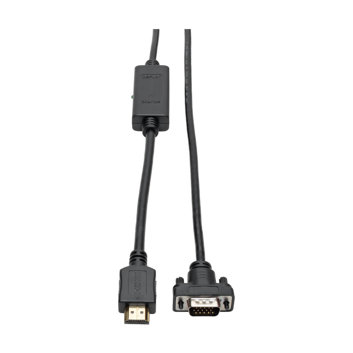 Tripp Lite P566-003-VGA videokabel adapter 0,9 m HDMI HD15, MICRO-USB B Sort