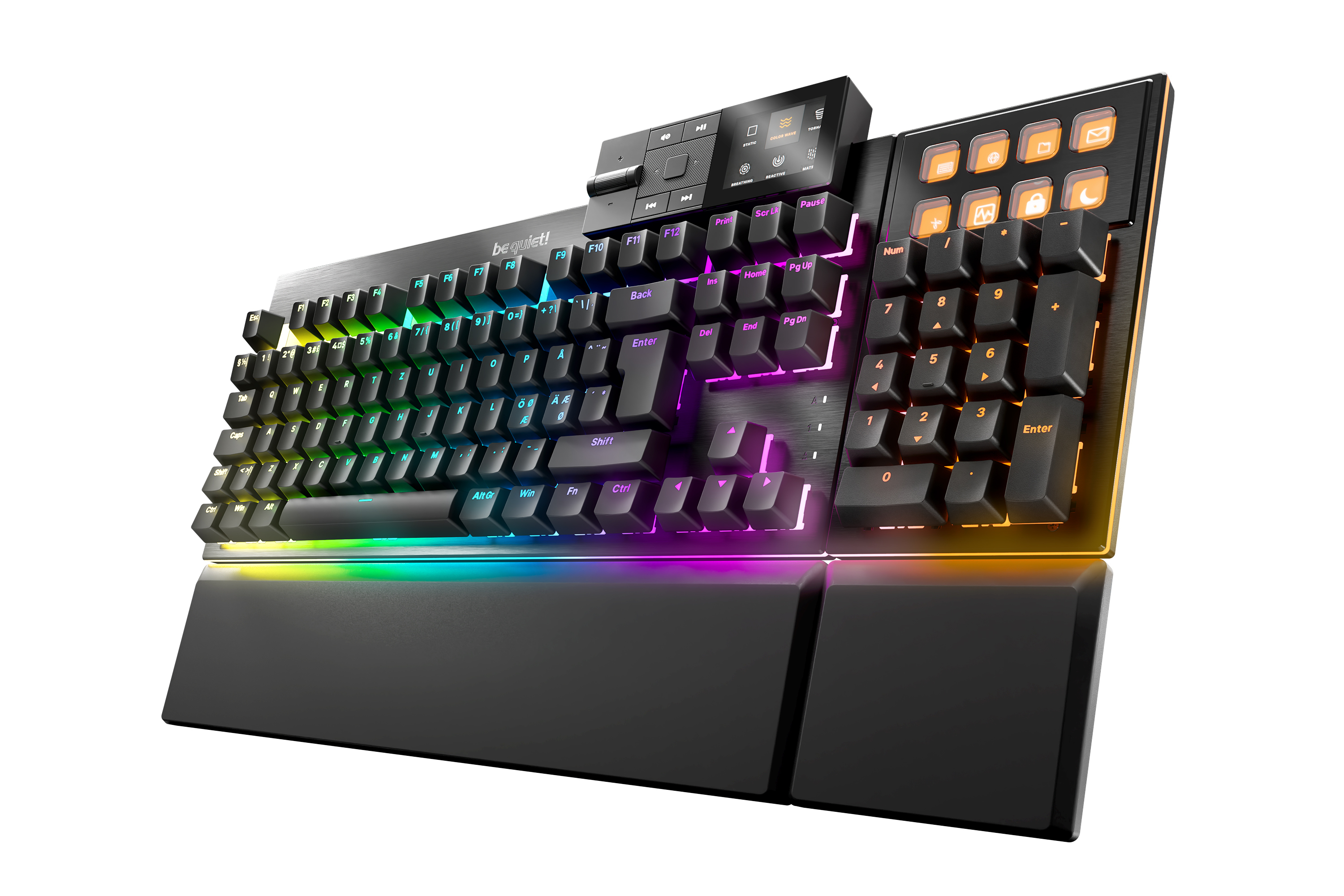 be quiet! Dark Mount Silent Linear DE ISO tastatur Spil USB QWERTZ Tysk Sort