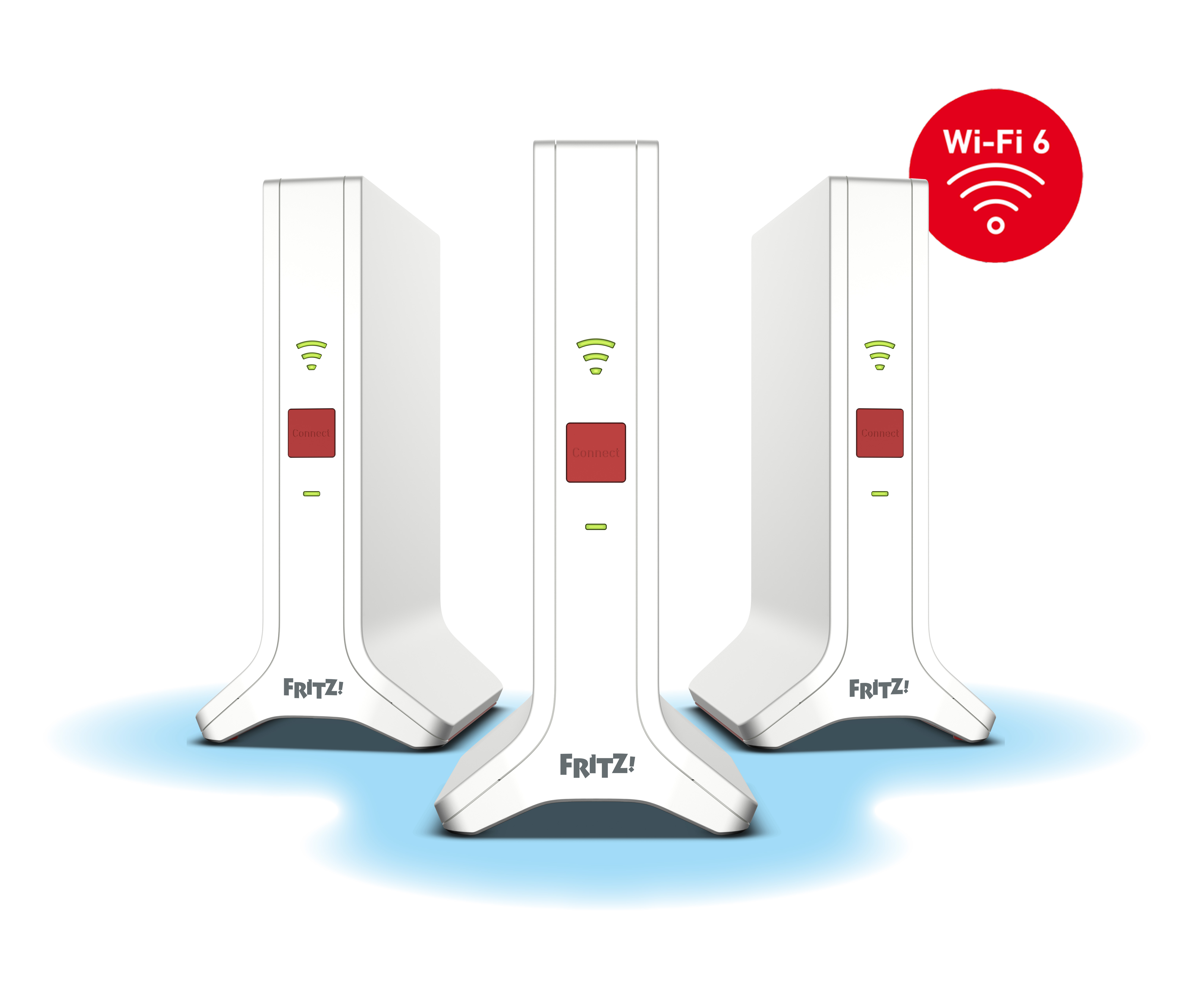 Mesh Set 4200 Dual-band (2,4 GHz / 5 GHz) Wi-Fi 6E (802.11ax) Rød, Hvid 2x2/4x4