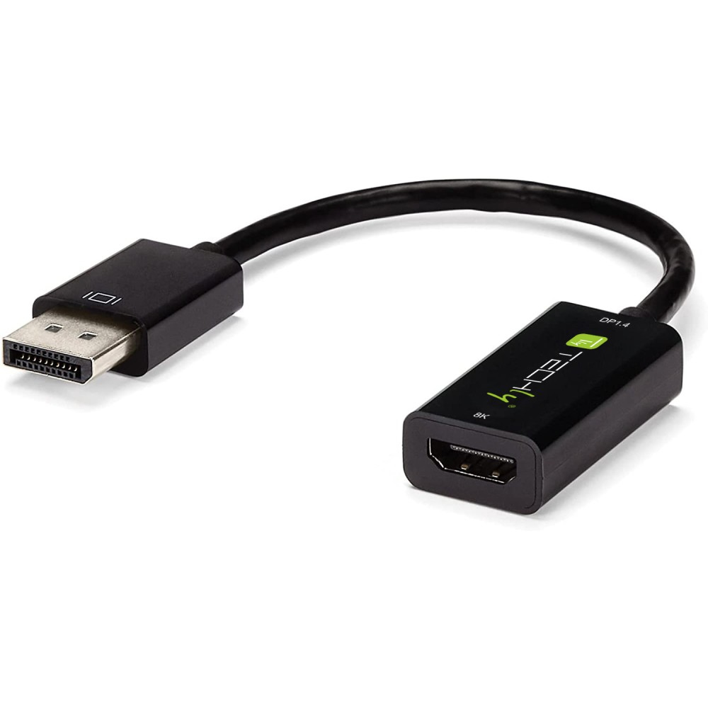 Techly IADAP DP-HDMIF8K videokabel adapter 0,2 m DisplayPort HDMI Type A (Standard) Sort