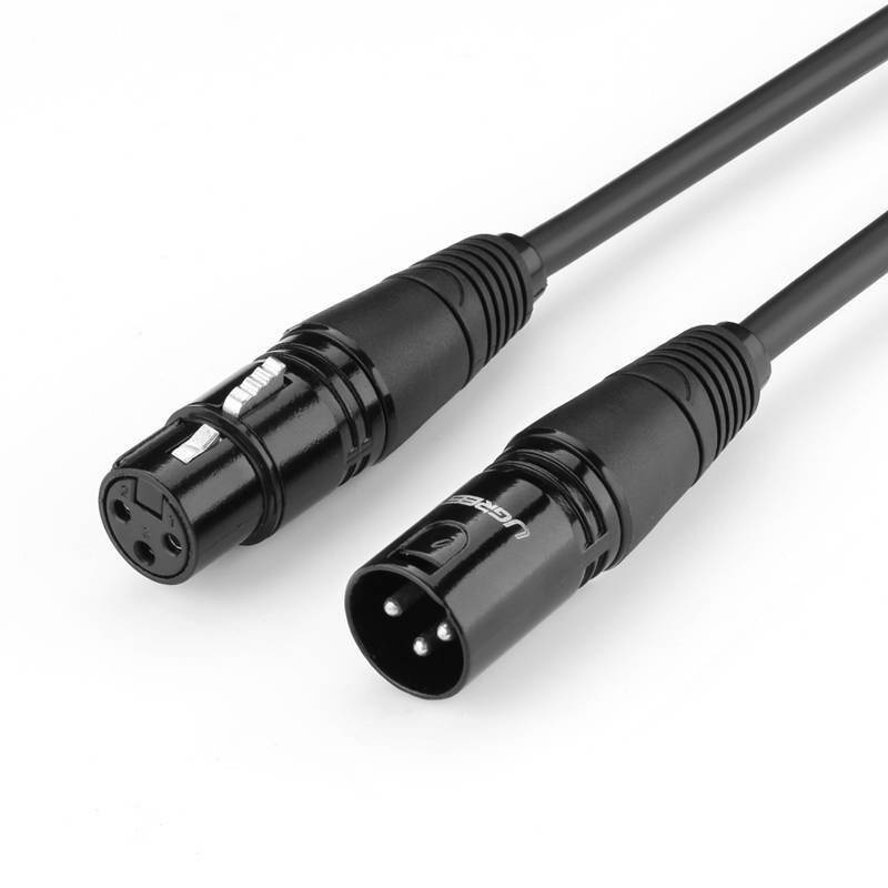 Ugreen 20710B lydkabel 2 m XLR Sort