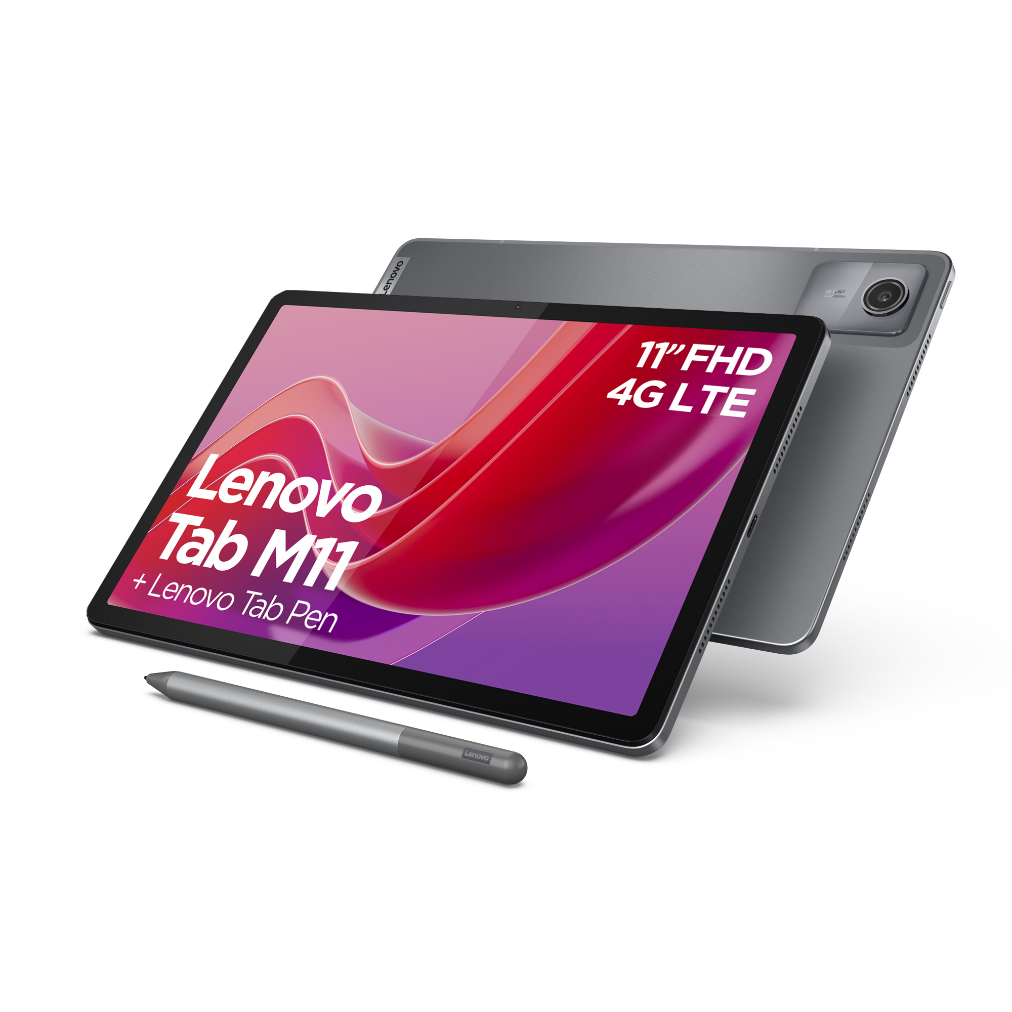 Lenovo Tab M11 4G Mediatek LTE 128 GB 27,9 cm (11") 8 GB Wi-Fi 5 (802.11ac) Android 13 Grå