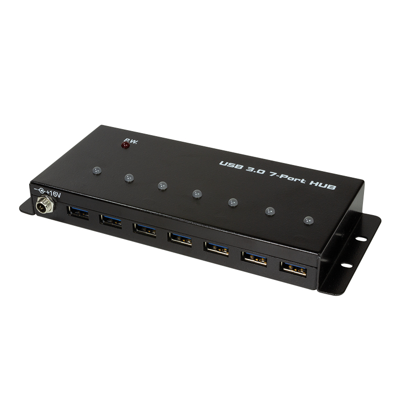 LogiLink UA0317 interface hub USB 3.2 Gen 1 (3.1 Gen 1) Type-B 5000 Mbit/s Sort