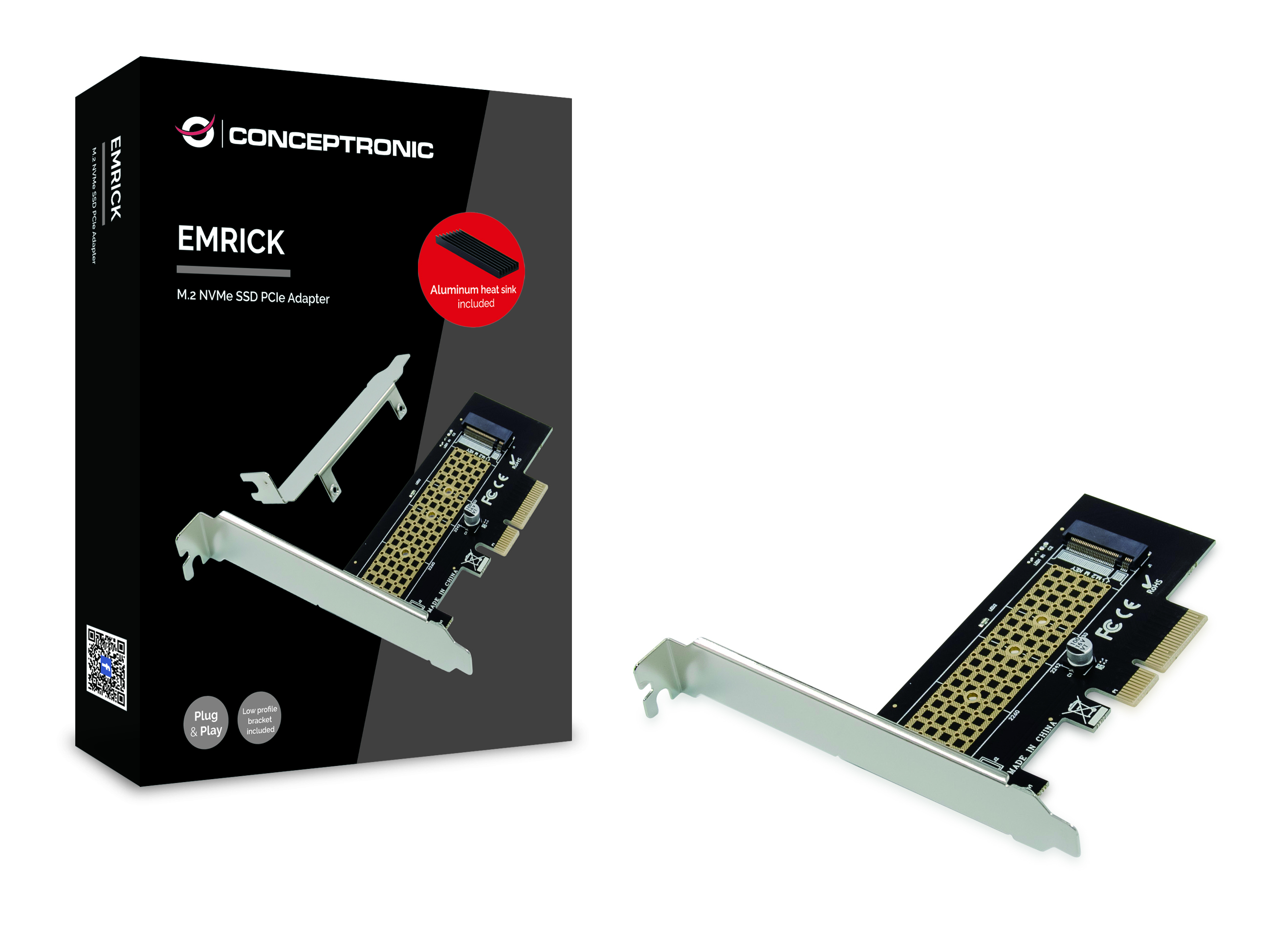 Conceptronic EMRICK05BS interface-kort/adapter Intern M.2