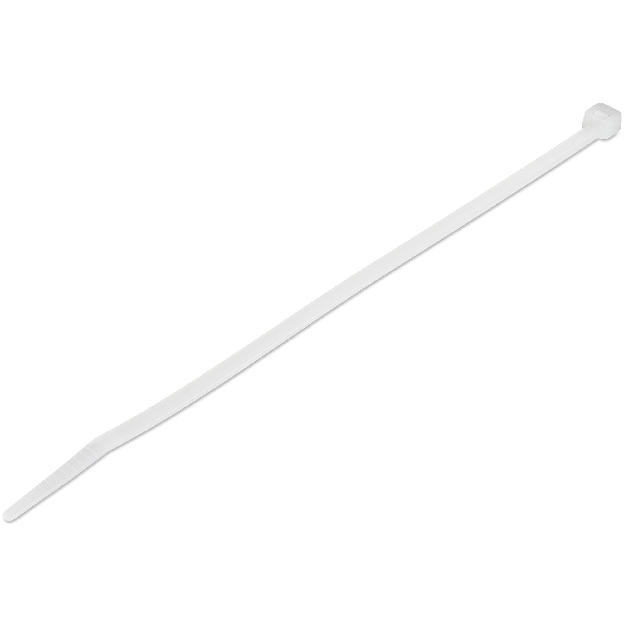 StarTech.com CBMZT8NK kabelsamler Udløselig kabelbinder Nylon, Plast Hvid 1000 stk