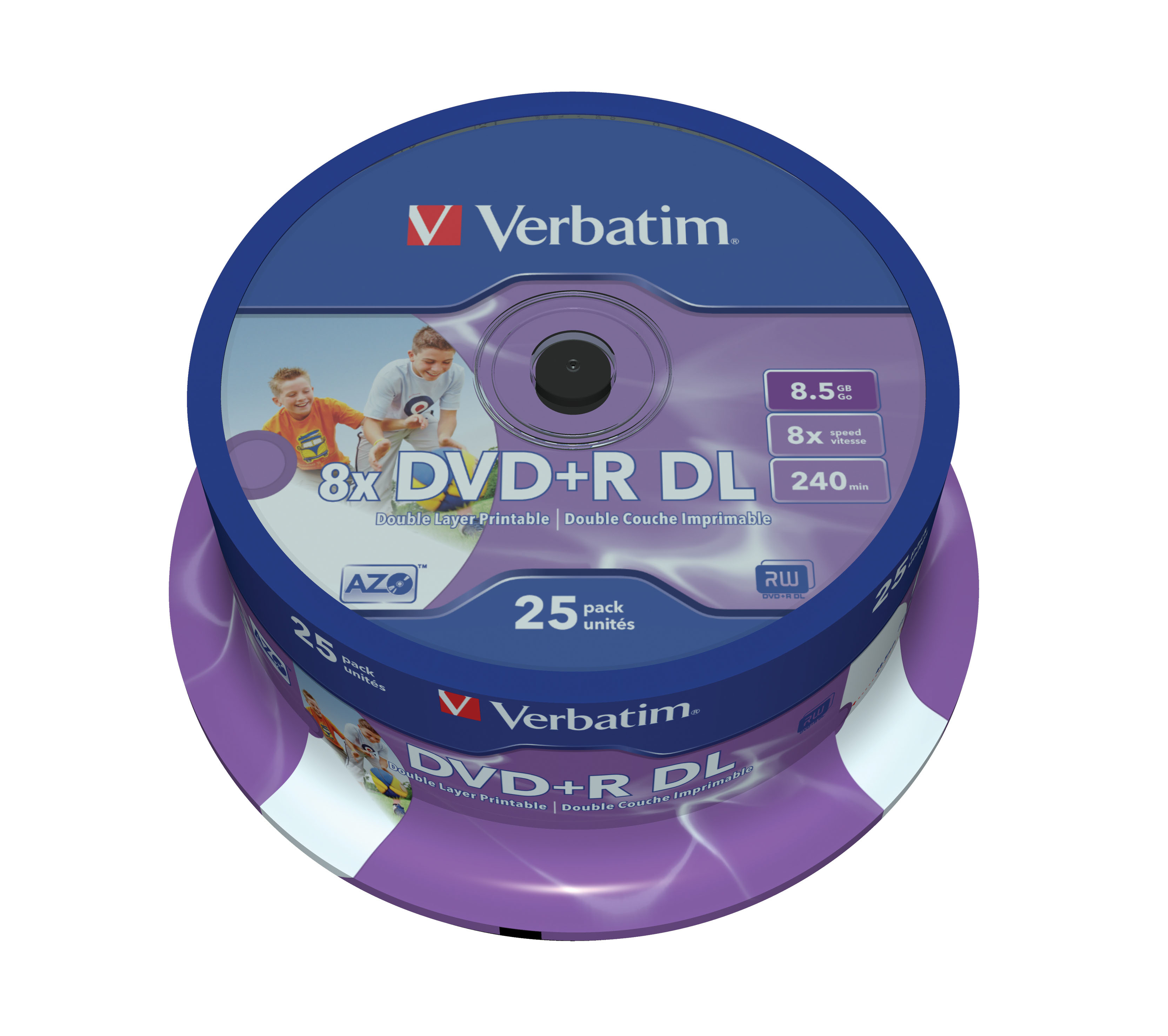 Verbatim 43667 tom DVD 8,5 GB DVD+R DL 25 stk
