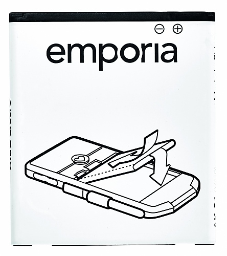 Emporia AK-S3-BC reservedel til mobiltelefon Batteri Sort, Hvid