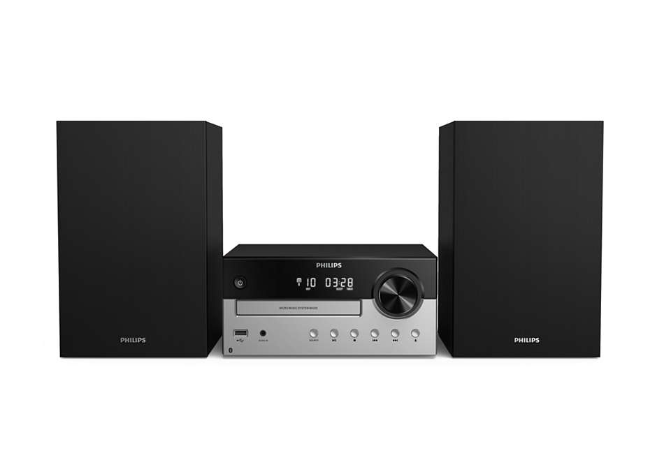 Philips TAM4205 Home audio micro system 60 W Sort, Sølv