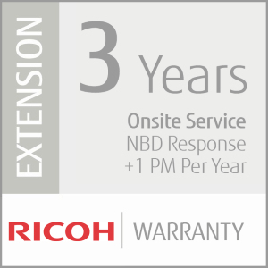 Ricoh 3 Year Extended Warranty (Mid-Vol Production) 3 År