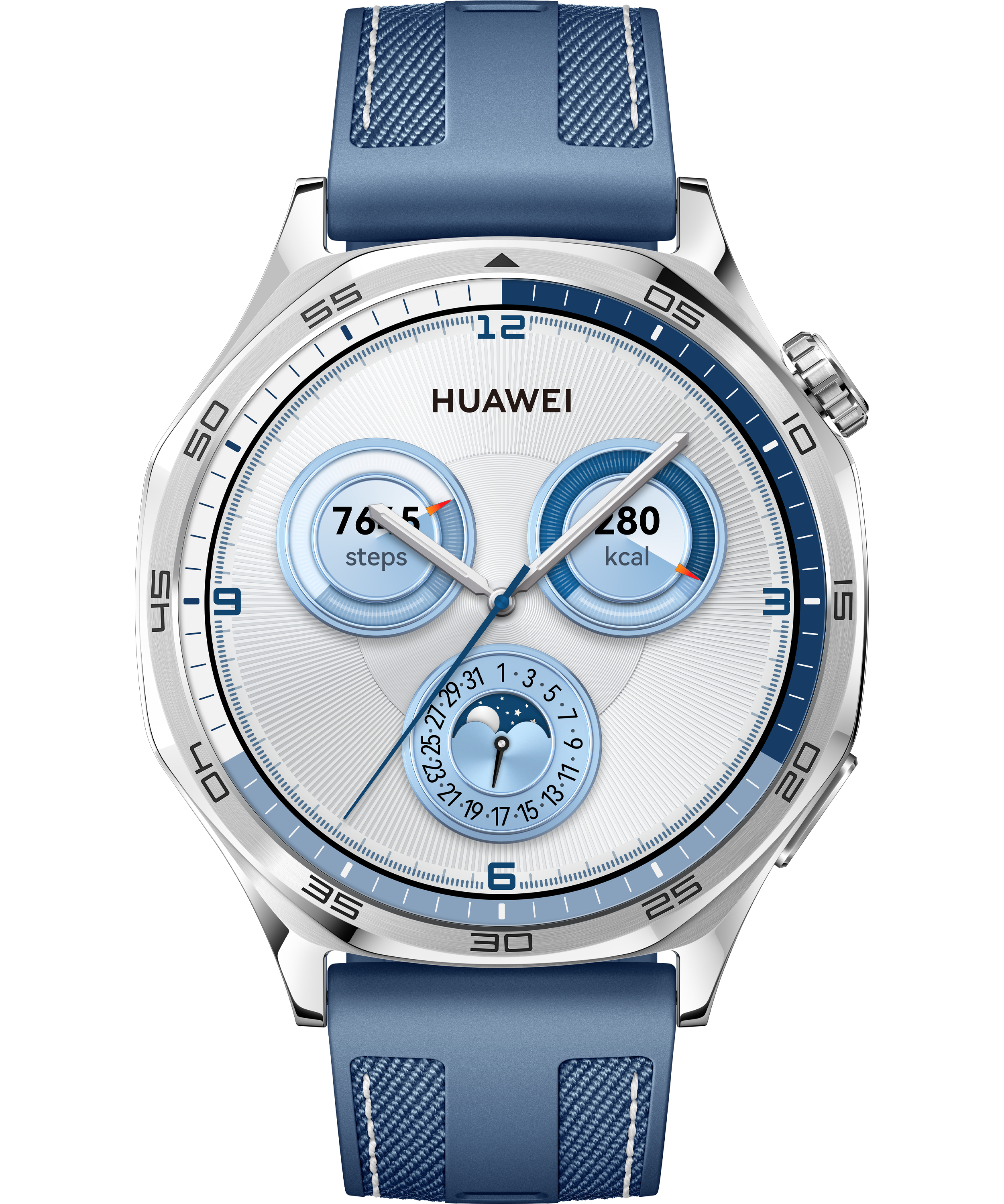 Huawei WATCH GT5 46mm 3,63 cm (1.43") AMOLED Digital 466 x 466 pixel Rustfrit stål GPS (satellit)