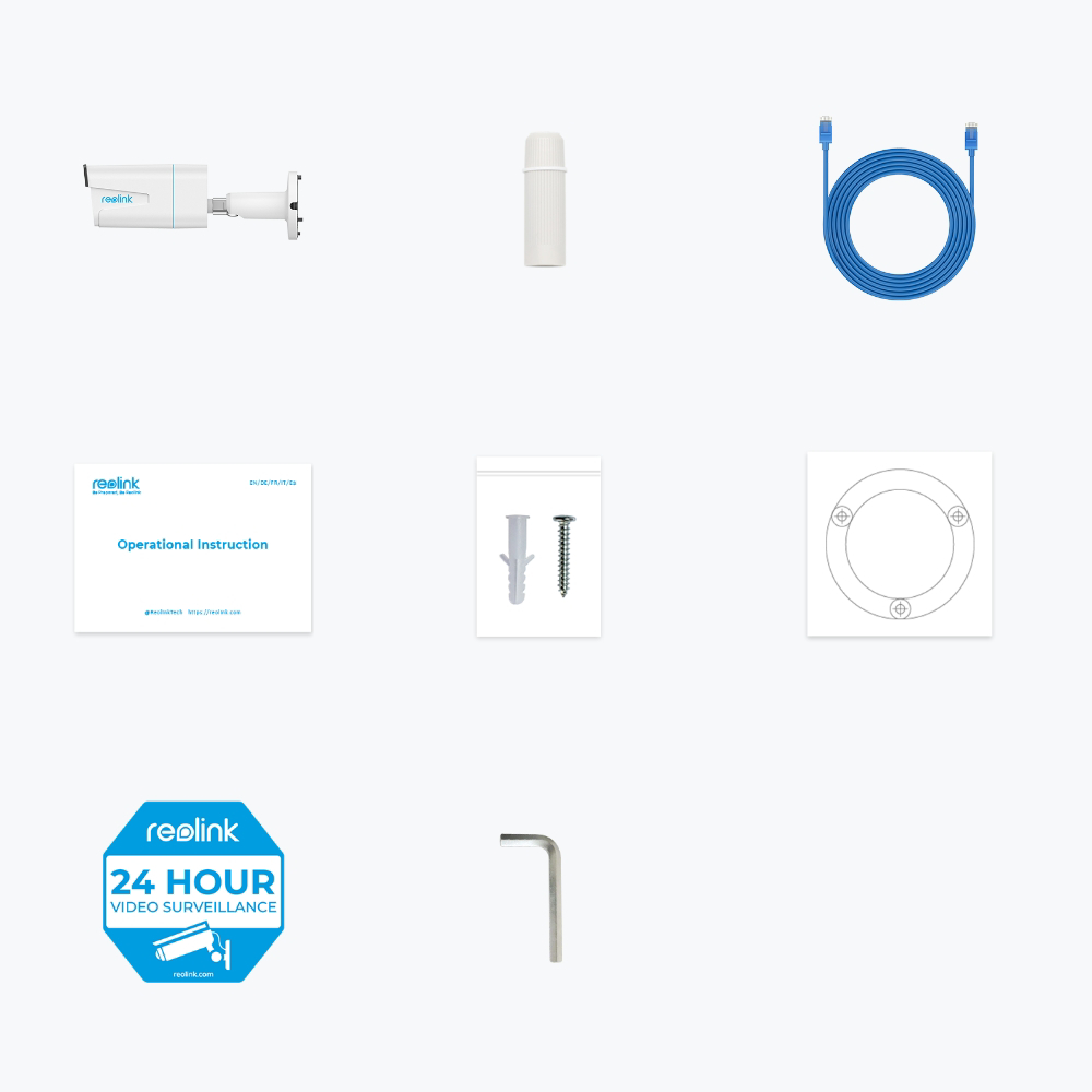 Reolink P430 Kugle (form) IP-sikkerhedskamera Indendørs & udendørs 3840 x 2160 pixel Væg