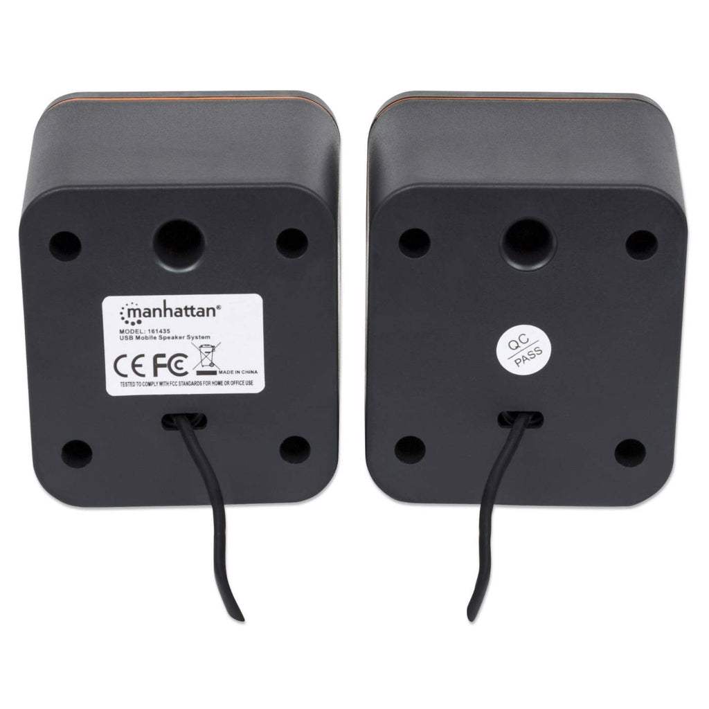 Manhattan 161435 højttaler Sort Ledningsført 6 W