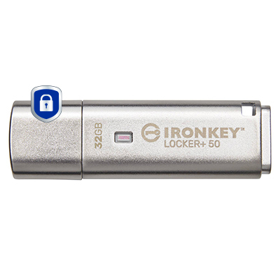 Kingston Technology IronKey 32 GB IKLP50 AES USB med 256 bit kryptering