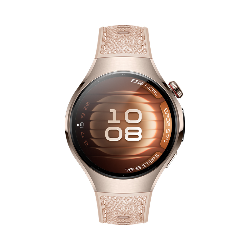 Huawei WATCH 5 3,51 cm (1.38") AMOLED 42 mm Digital 466 x 466 pixel Berøringsskærm Beige GPS (satellit)