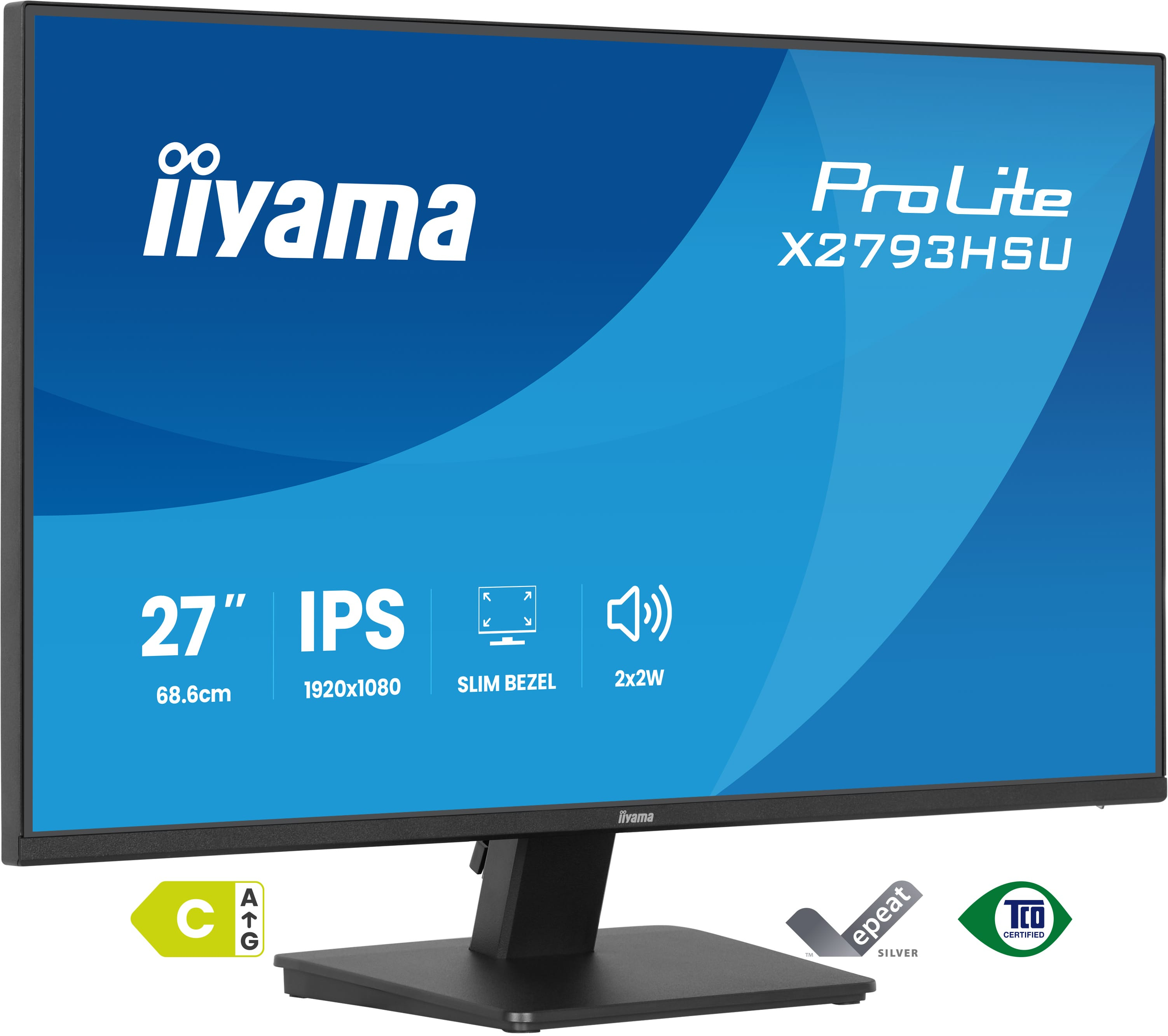 iiyama ProLite X2793HSU-B1 computerskærm 68,6 cm (27") 1920 x 1080 pixel Fuld HD LED Sort