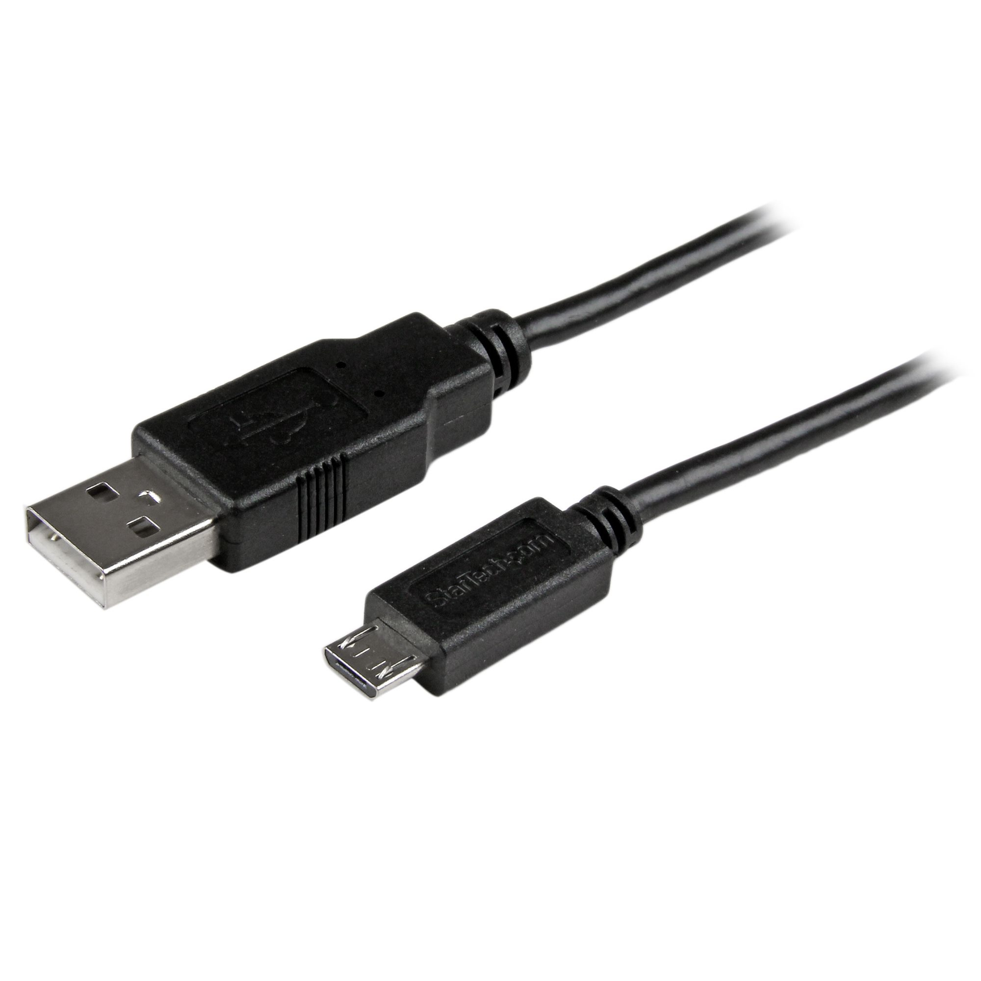 StarTech.com USBAUB50CMBK USB-kabel USB 2.0 0,5 m USB A Micro-USB B Sort