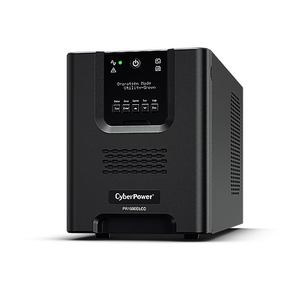 CyberPower PR1500ELCD UPS-enhed Interaktivt indgangsstik 1,5 kVA 1350 W 8 AC stikkontakt(er)