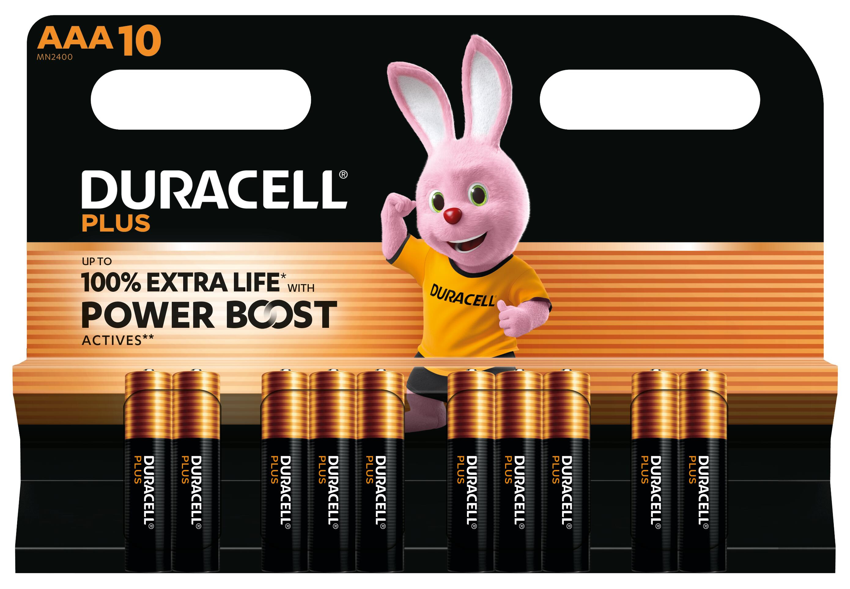 Duracell Plus Engangsbatteri AAA Alkaline