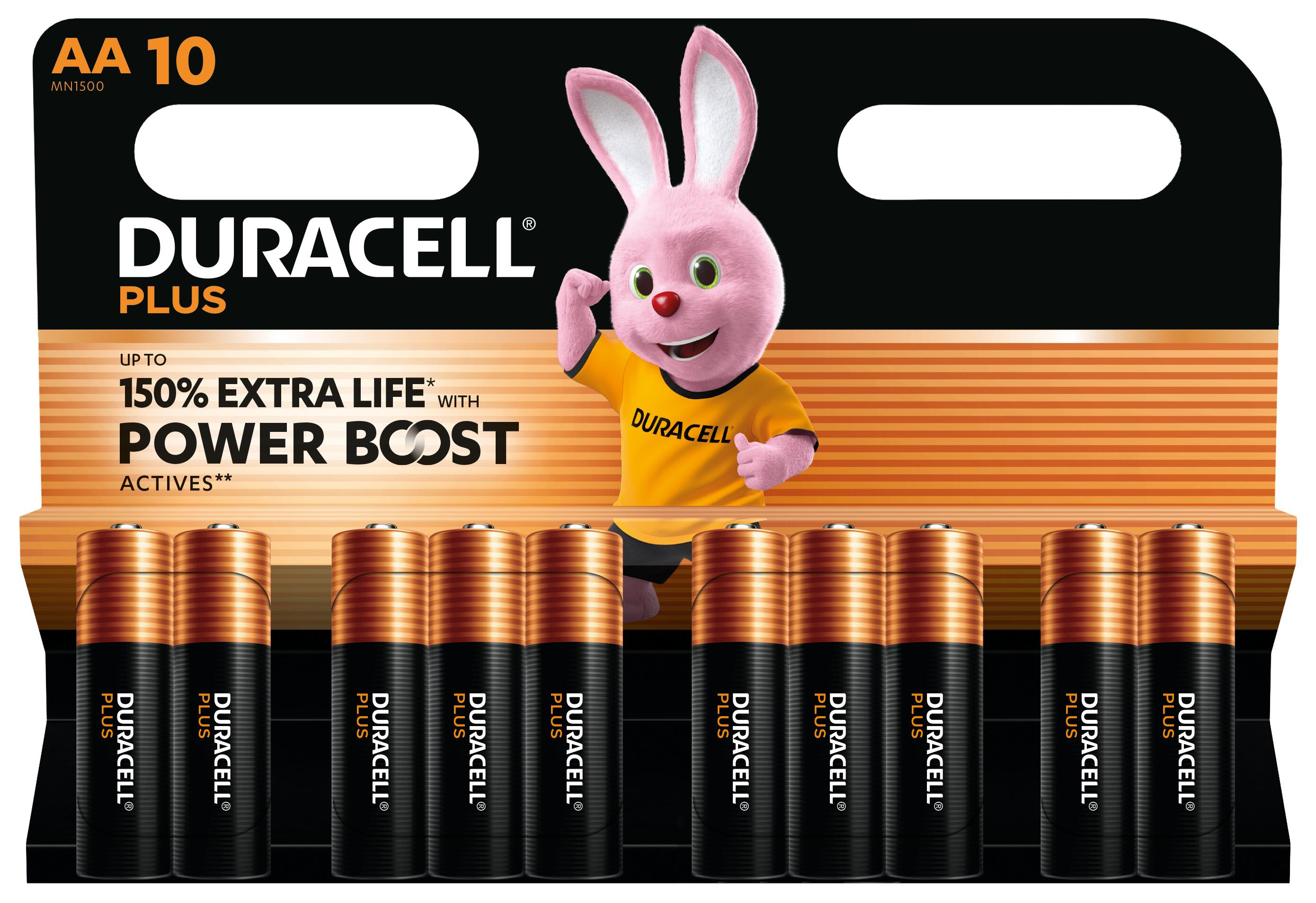 Duracell Plus Engangsbatteri AA Alkaline