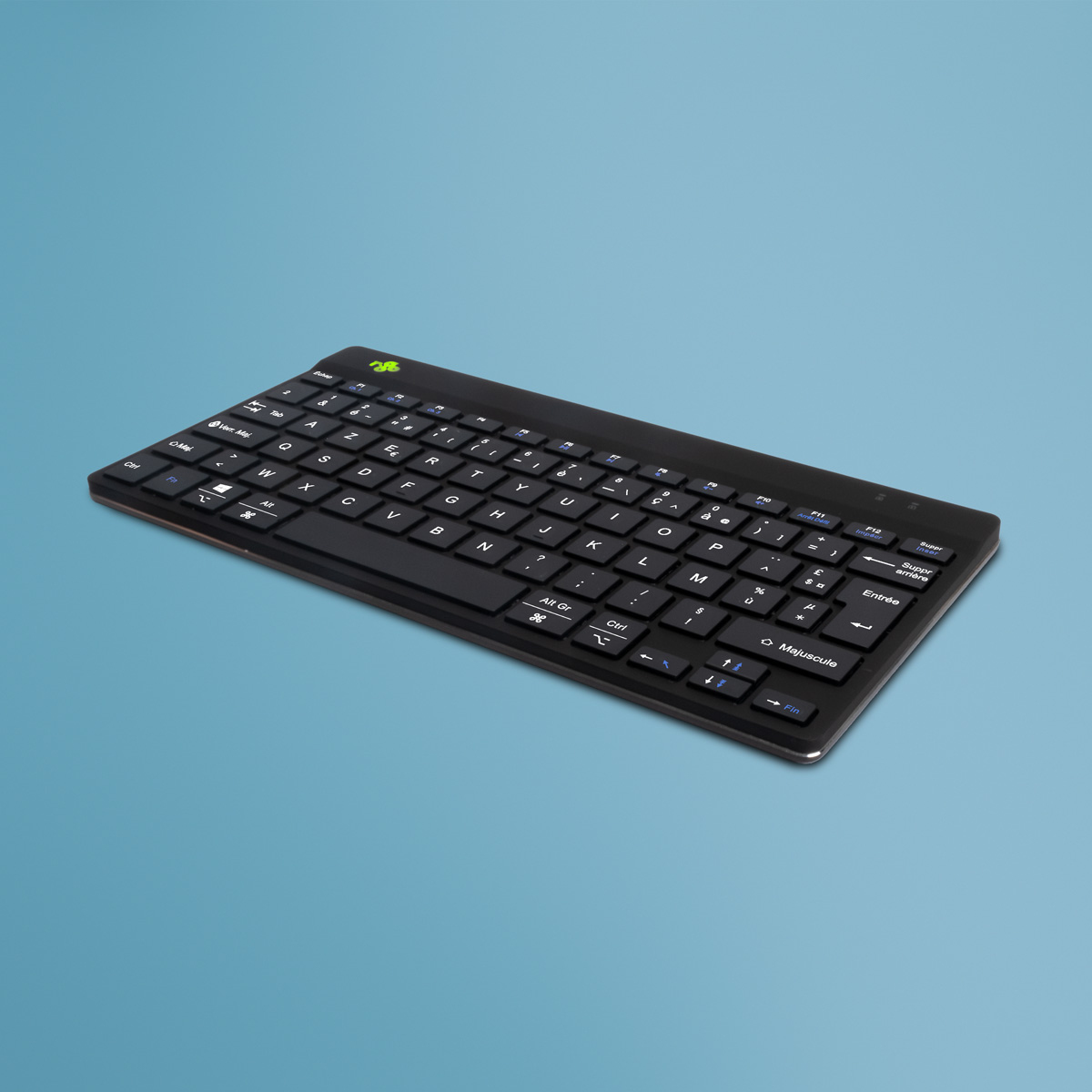 R-Go Tools Ergonomisch toetsenbord R-Go Compact Break, compact toetsenbord met pauzesoftware, AZERTY (FR), Bluetooth, zwart