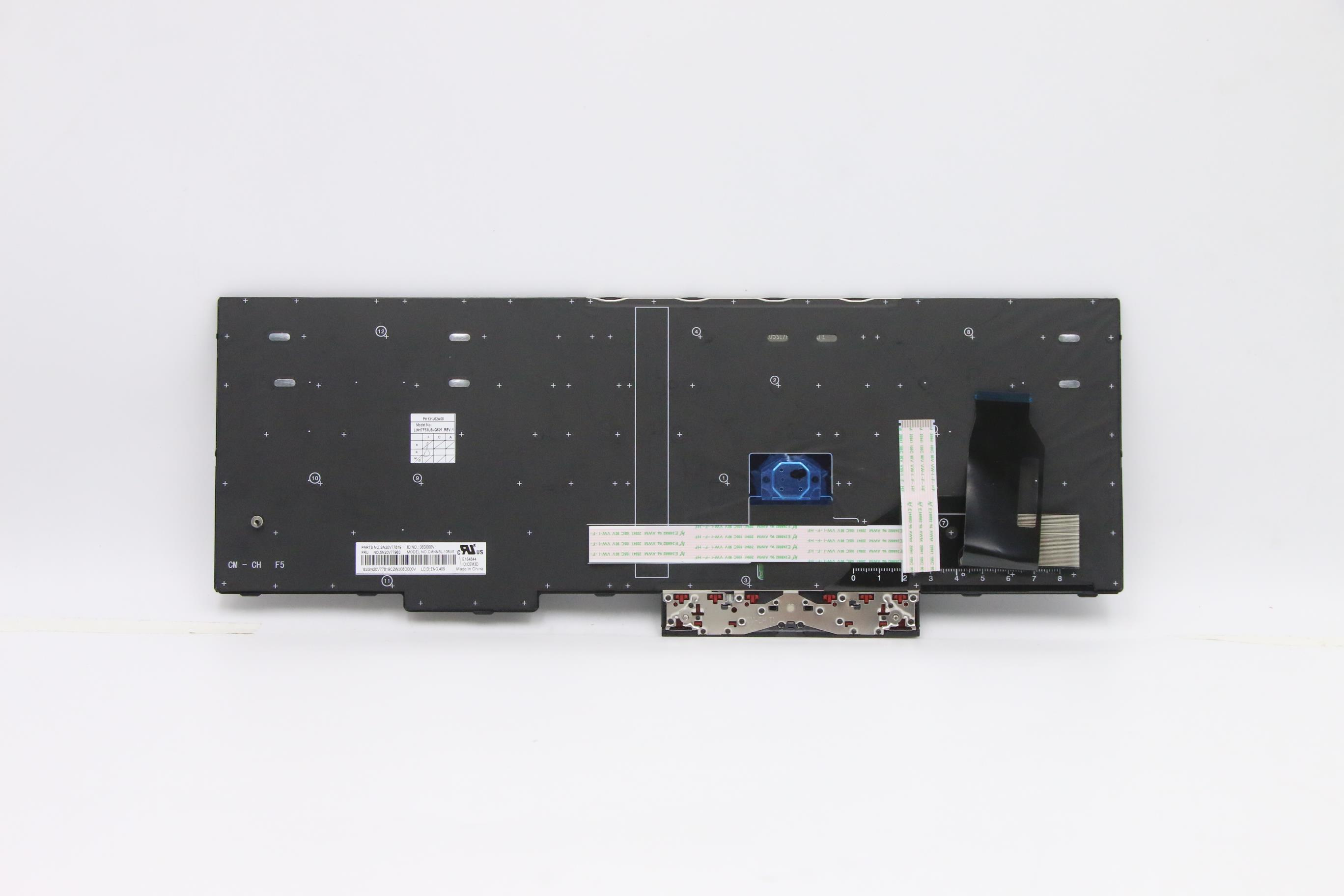 Lenovo 5N20V78021 laptop reservedel Tastatur