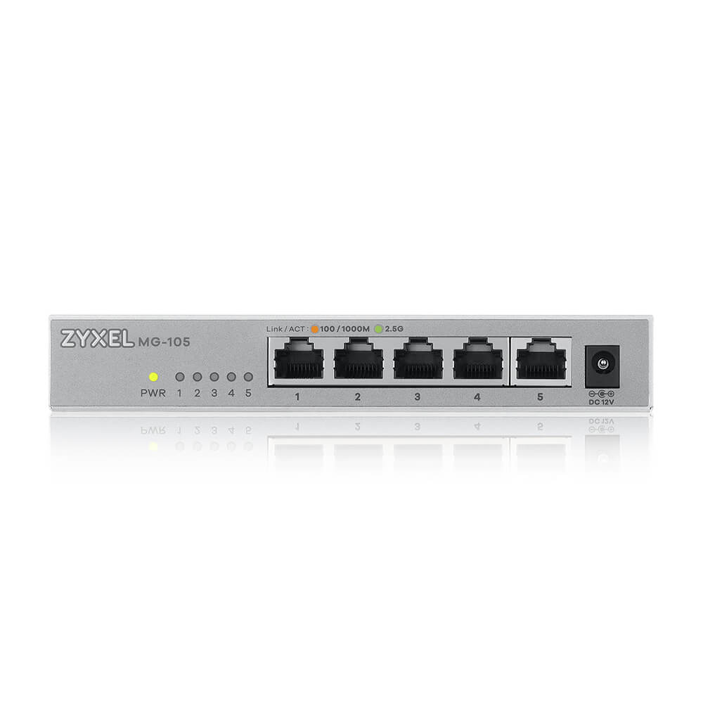 Zyxel MG-105 Ikke administreret 2.5G Ethernet (100/1000/2500) Stål