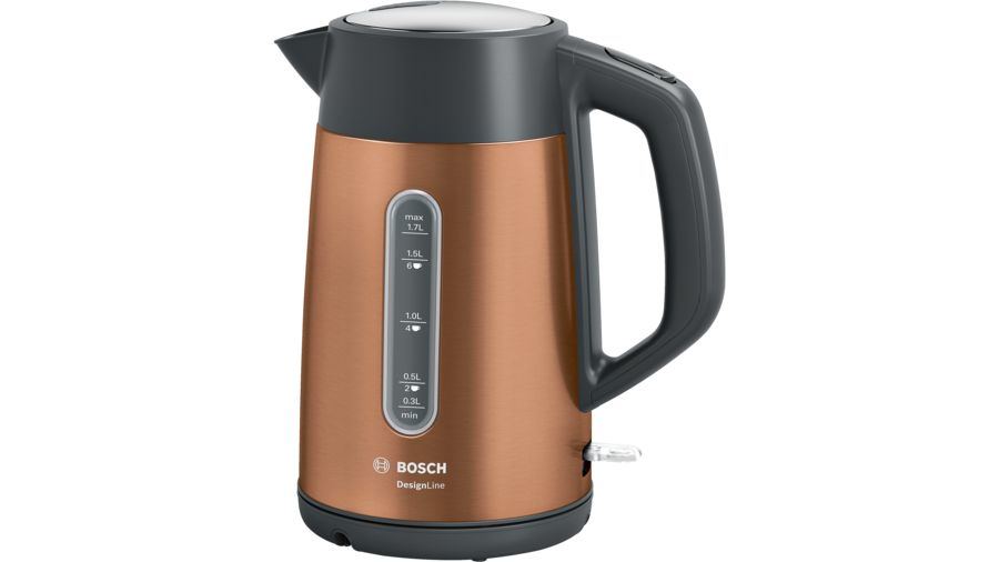 Bosch TWK4P439 elkedel 1,7 L 2400 W Sort, Guld