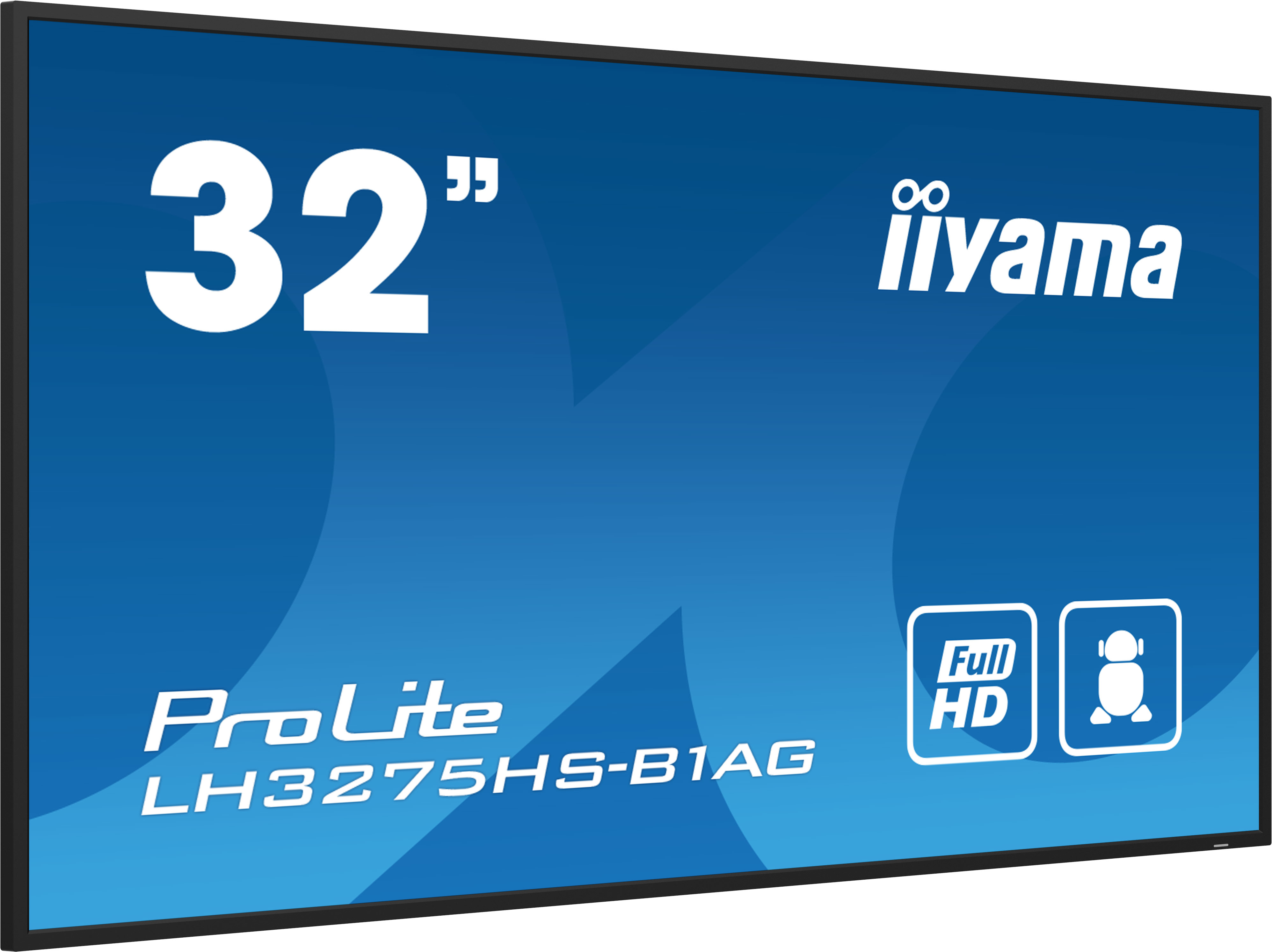 iiyama LH3275HS-B1AG skilte display Digital fladpaneldisplay 80 cm (31.5") LCD Wi-Fi 500 cd/m² Fuld HD Sort Indbygget processer Android 11 24/7