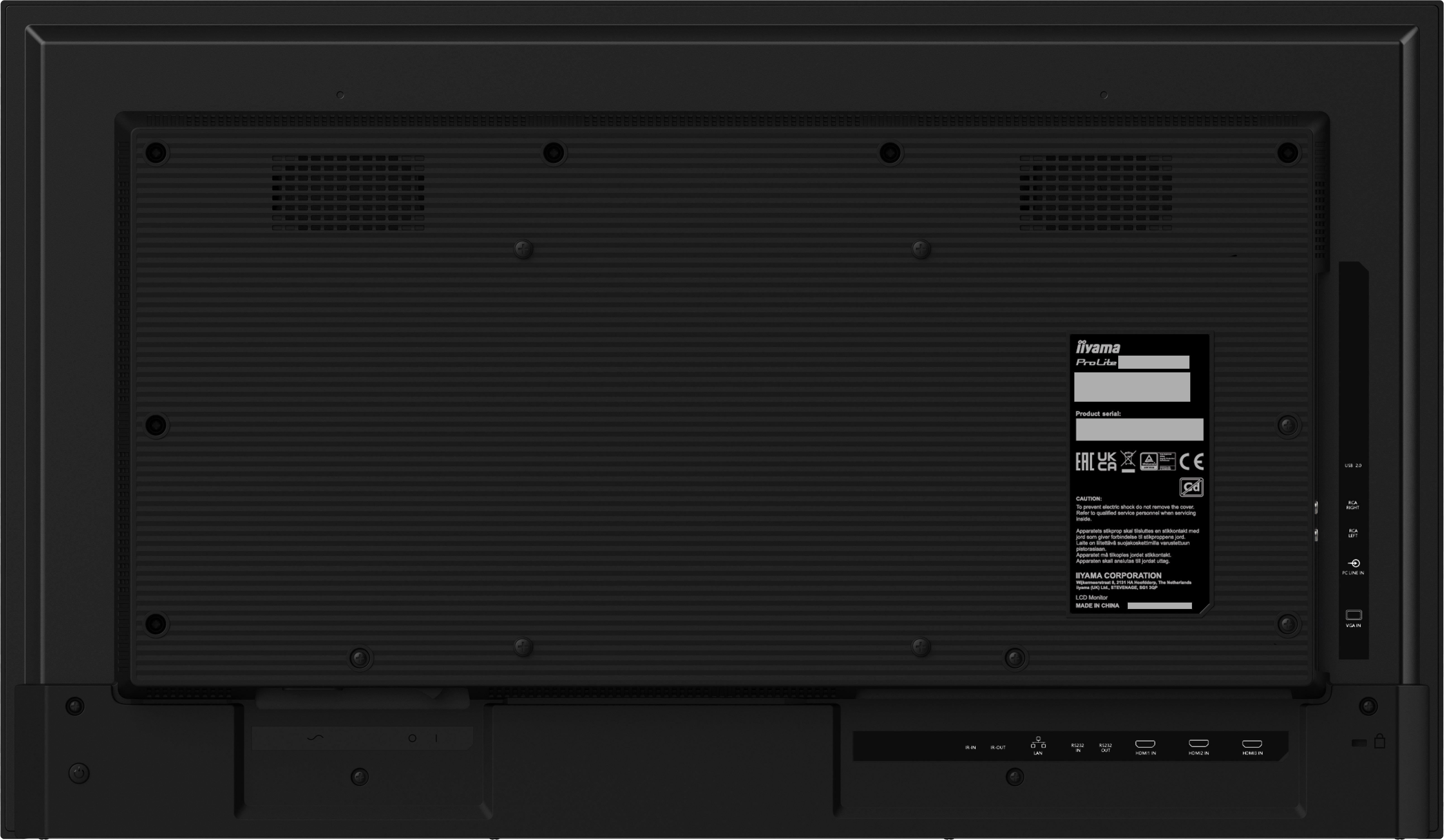 iiyama LH3275HS-B1AG skilte display Digital fladpaneldisplay 80 cm (31.5") LCD Wi-Fi 500 cd/m² Fuld HD Sort Indbygget processer Android 11 24/7