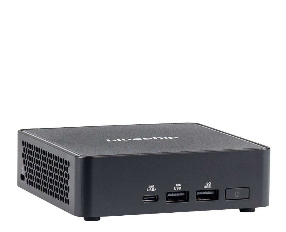 bluechip BUSINESSline M1570 Intel Core 7 240H 16 GB DDR5-SDRAM 500 GB SSD Windows 11 Pro Mini PC Sort