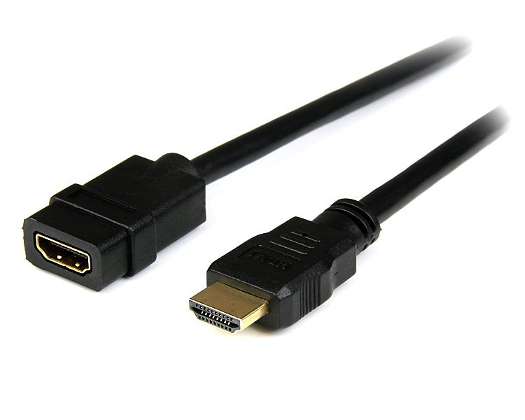 StarTech.com HDEXT2M HDMI-kabel 2 m HDMI Type A (Standard) Sort