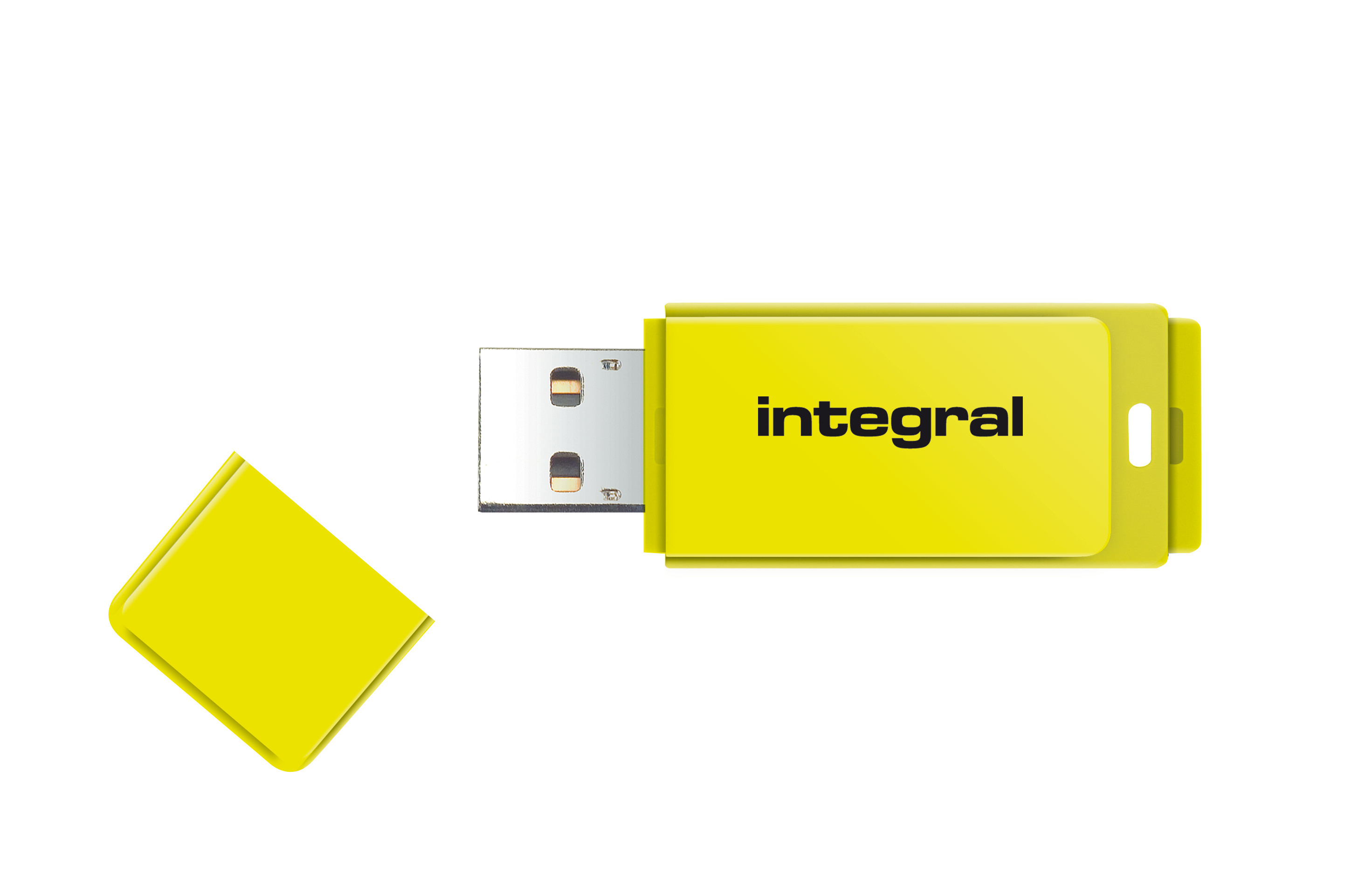 Integral 32GB USB2.0 DRIVE NEON YELLOW USB-nøgle USB Type-A 2.0 Gul