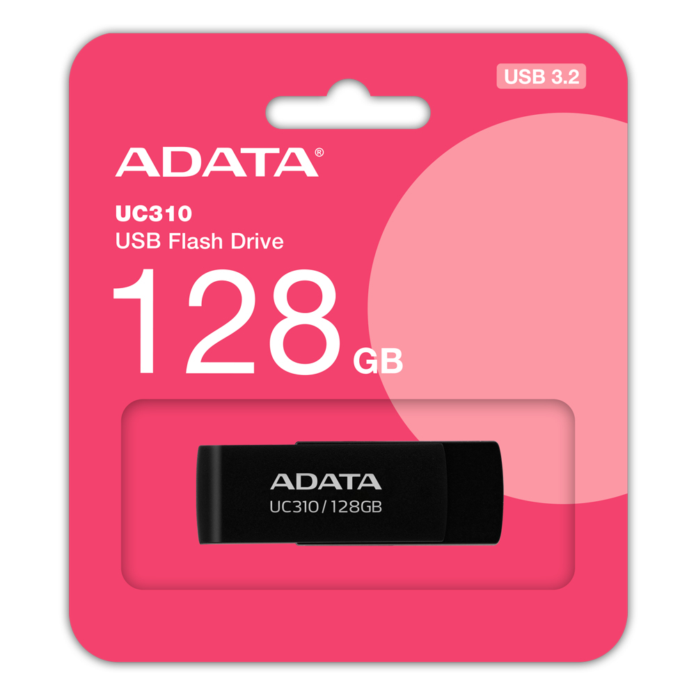 ADATA UC310 USB-nøgle 128 GB USB Type-A 3.2 Gen 1 (3.1 Gen 1) Sort