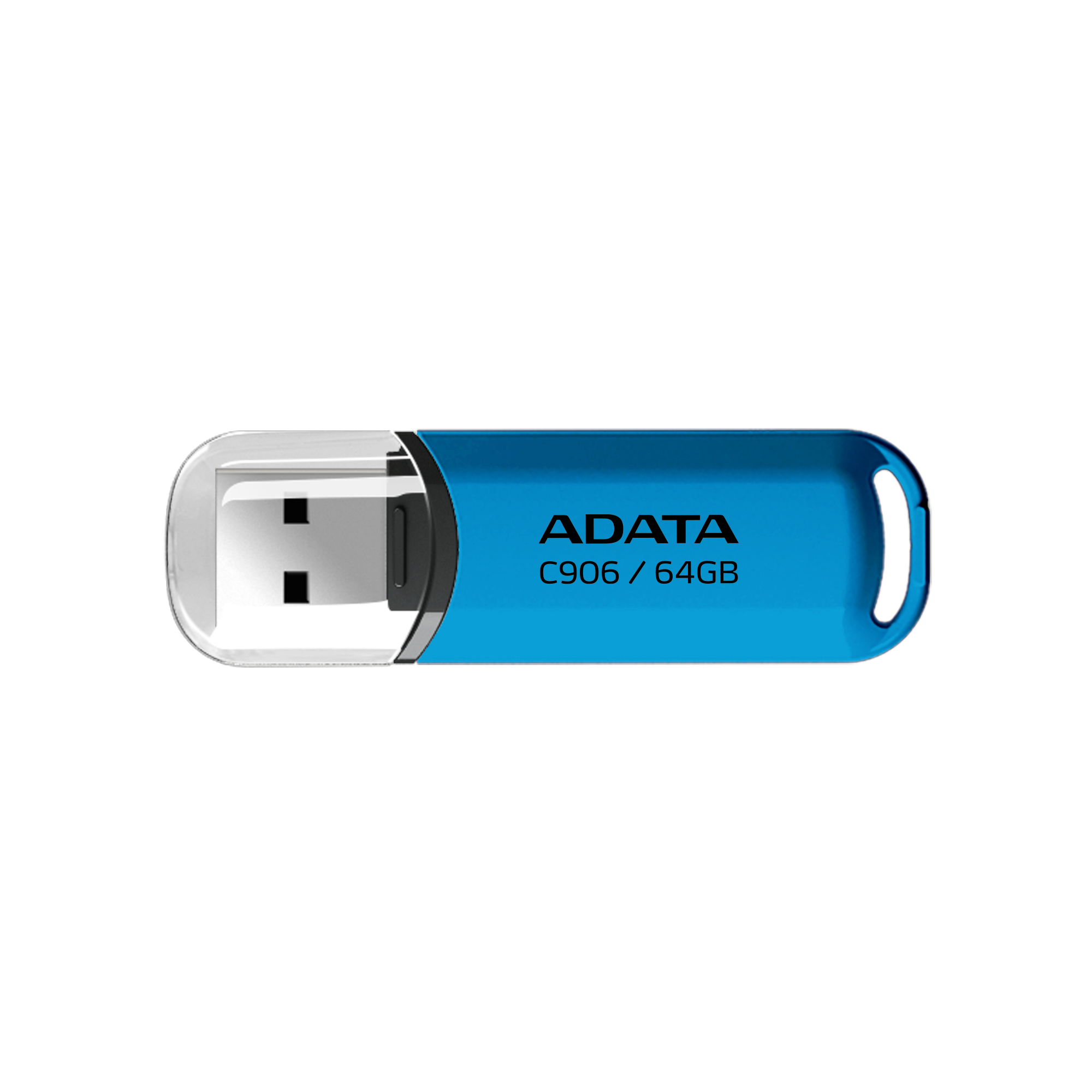 ADATA AC906-64G-RWB USB-nøgle 64 GB USB Type-A 2.0 Blå, Transparent