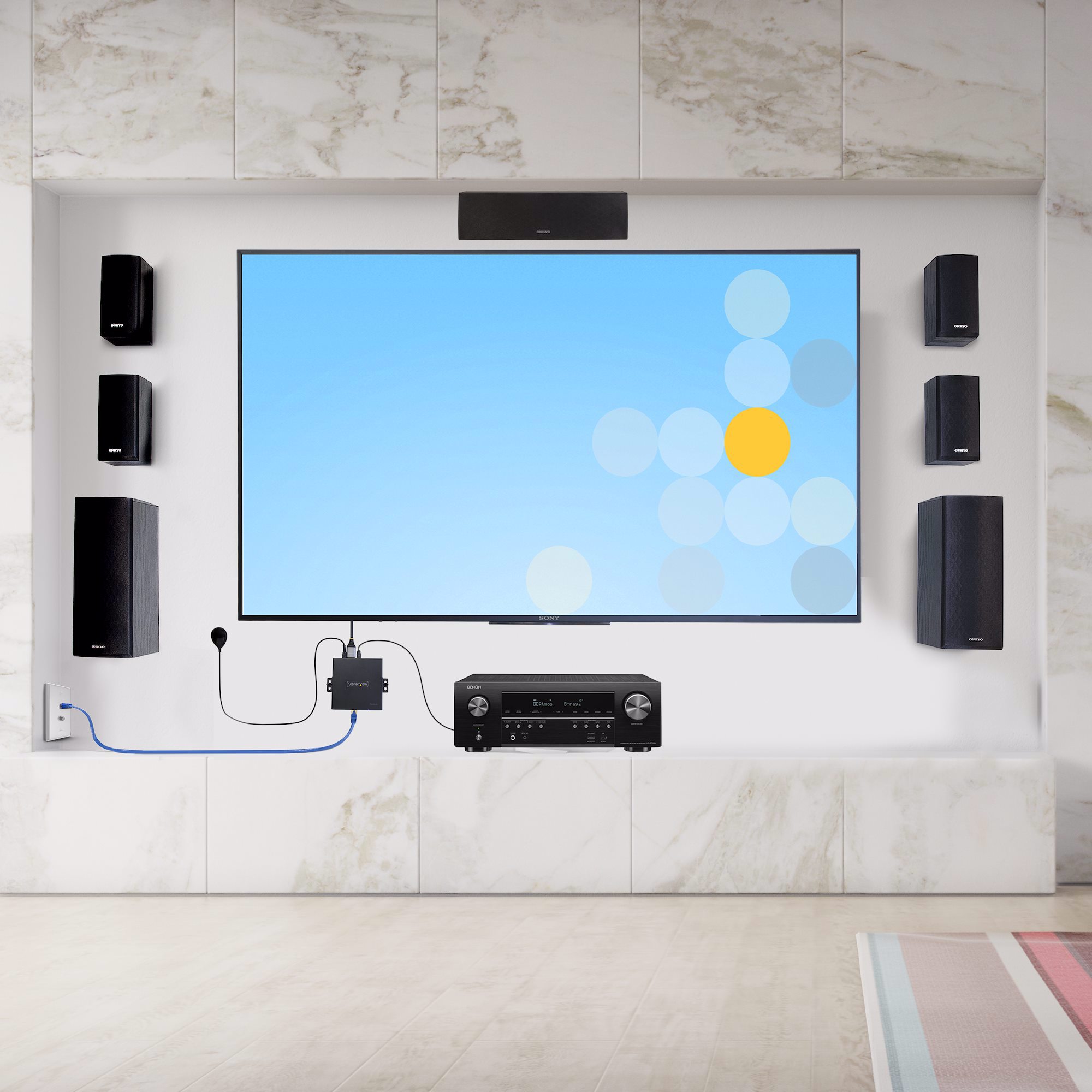 StarTech.com 4K70IC-EXTEND-HDMI AV forlænger AV sender & modtager Sort