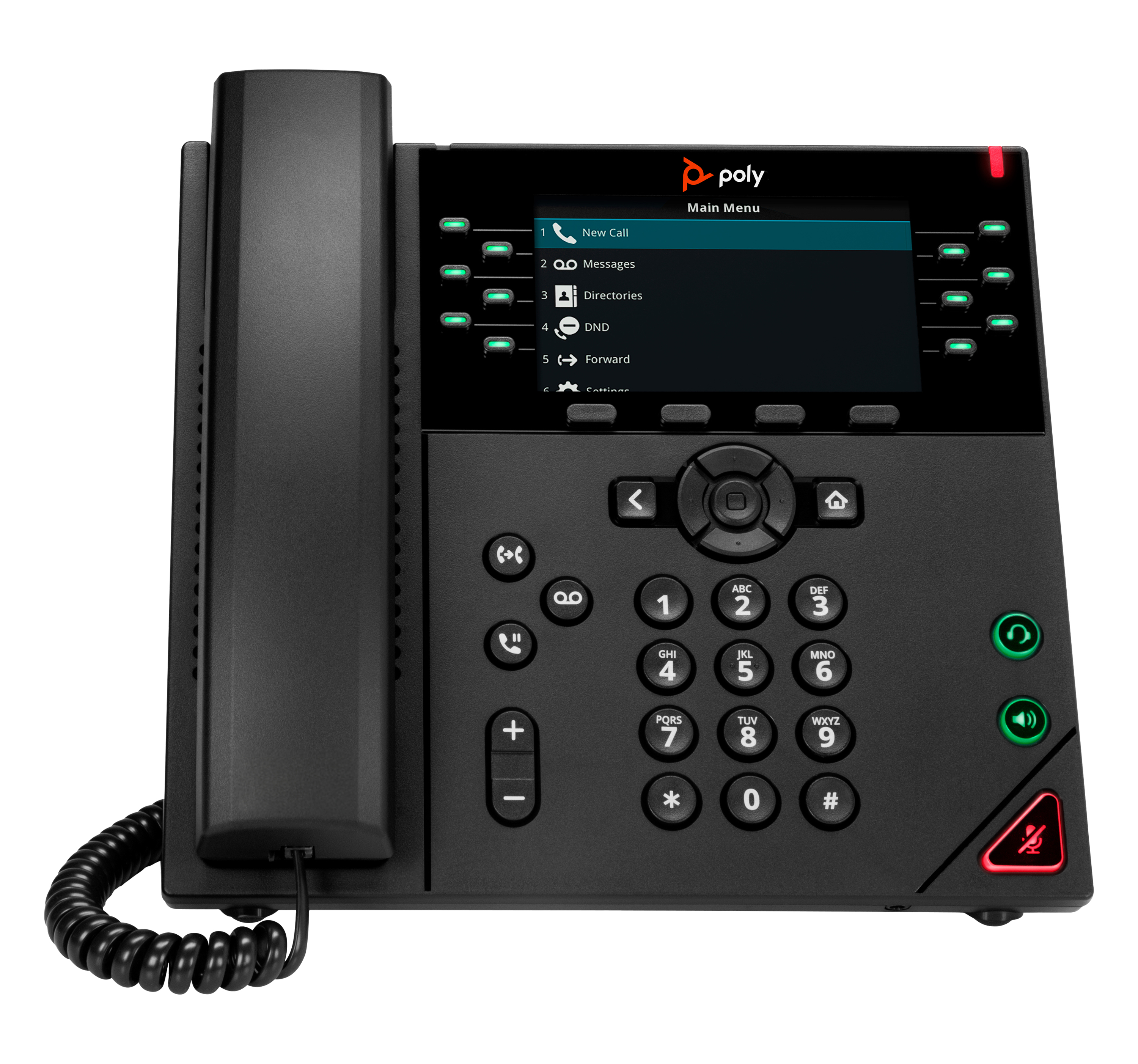 HP Poly VVX 450 12-Line IP-telefon og PoE-aktiveret