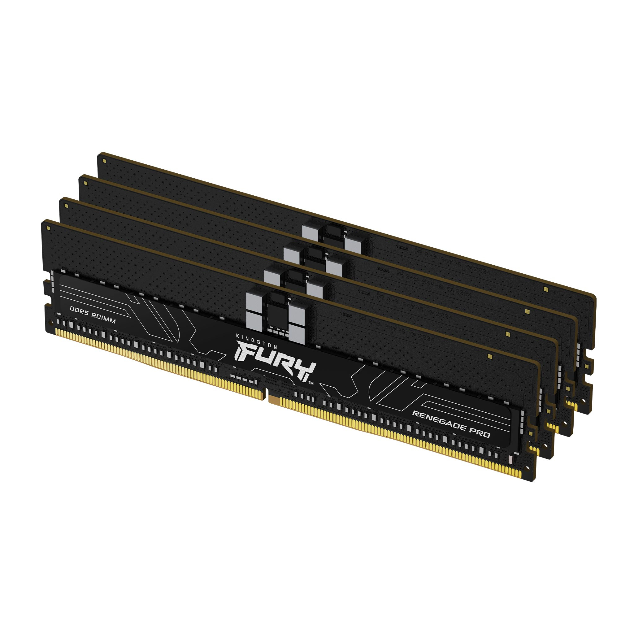 Kingston Technology FURY 128 GB 5600 MT/s DDR5 ECC Reg CL28 DIMM (sæt med 4) Renegade Pro EXPO