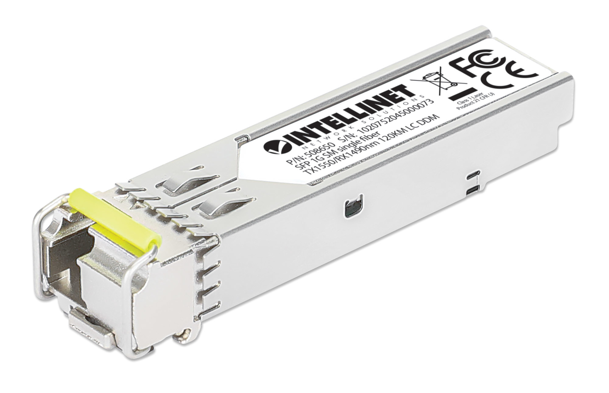 Intellinet 508650 modul til netværksmodtager Fiberoptisk 1000 Mbit/s mini-GBIC/SFP