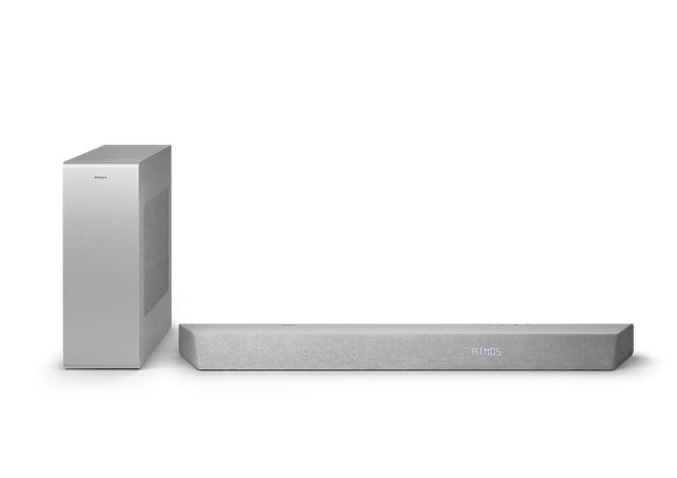 Philips TAB8507/10 SoundBar højttaler Sølv 3.1 kanaler 600 W