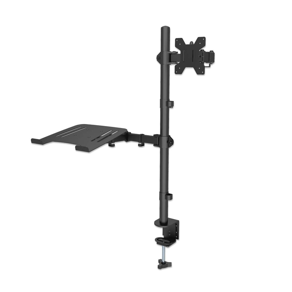 Manhattan 462136 skærmbeslag og -stativer 81,3 cm (32") Skrivebord Sort