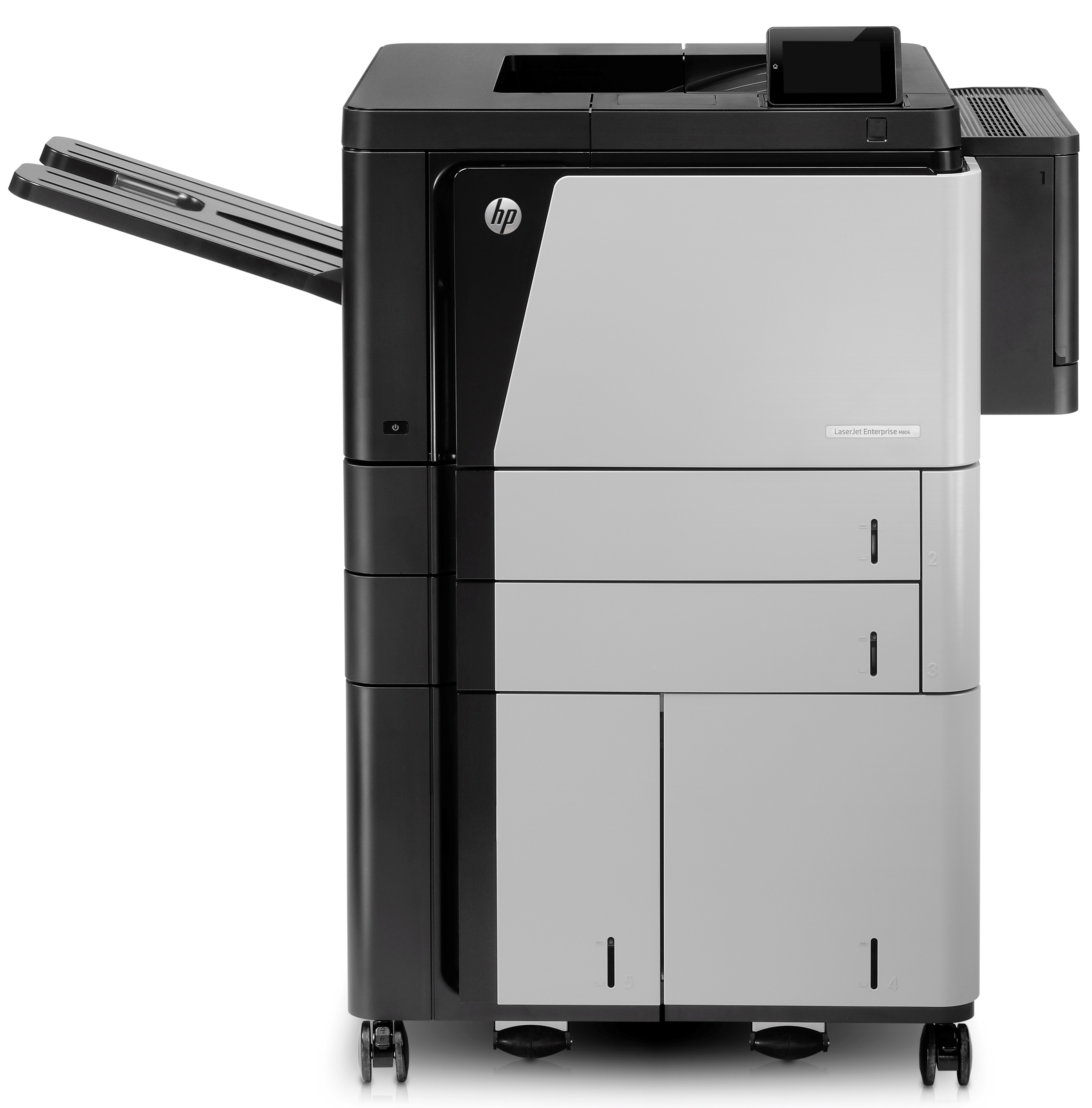 HP LaserJet Enterprise M806x+-printer, Sort og hvid, Printer til Virksomhed, Print, USB-udskrivning fra printerens forside; Dobbeltsidet udskrivning