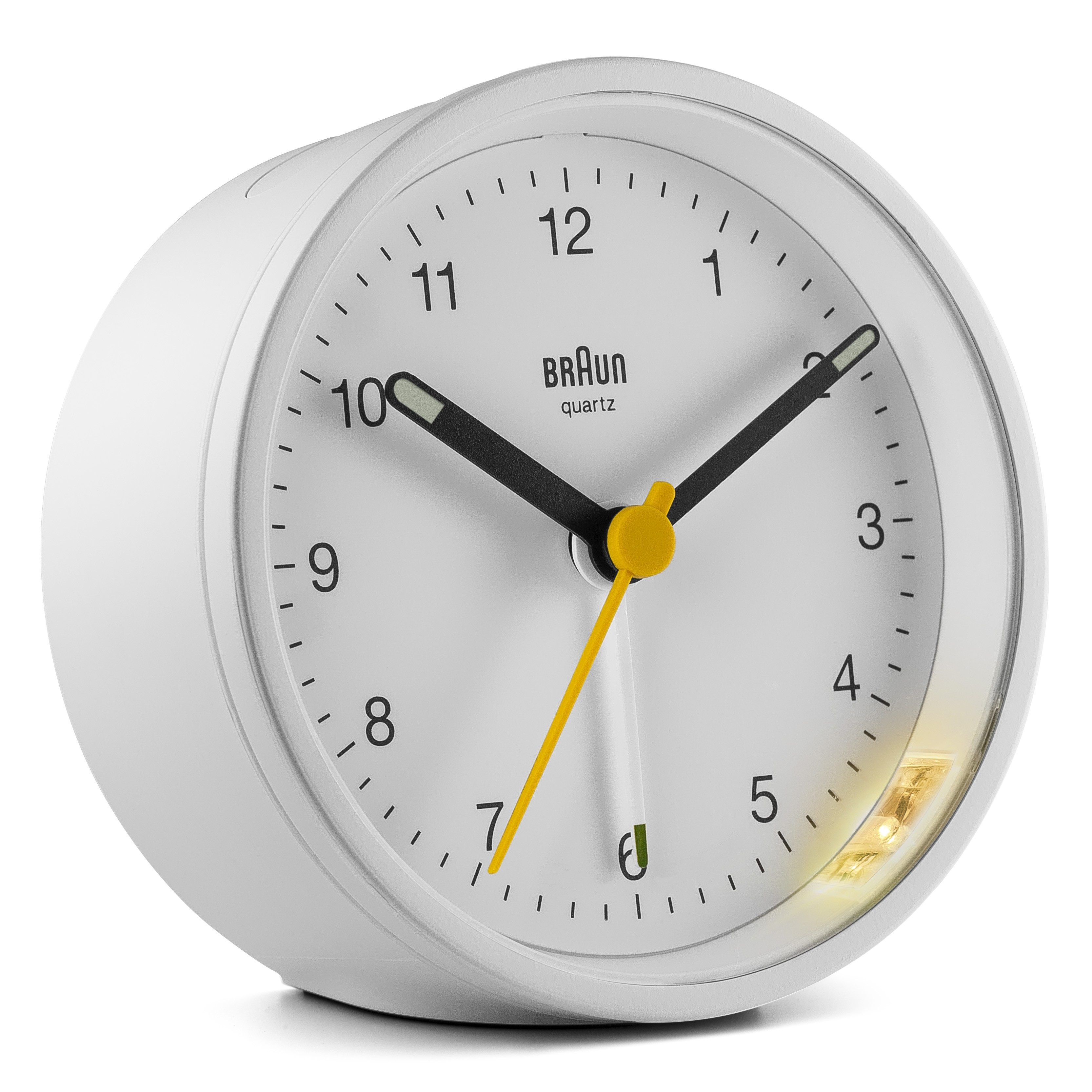 Braun BC12W vækkeur Quartz alarmur Hvid
