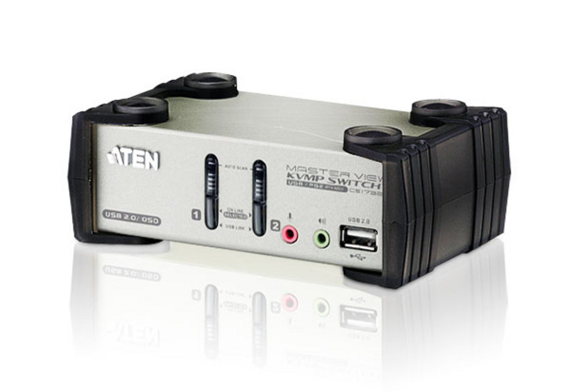 ATEN CS1732B-AT-G KVM Switch Sort, Metallic